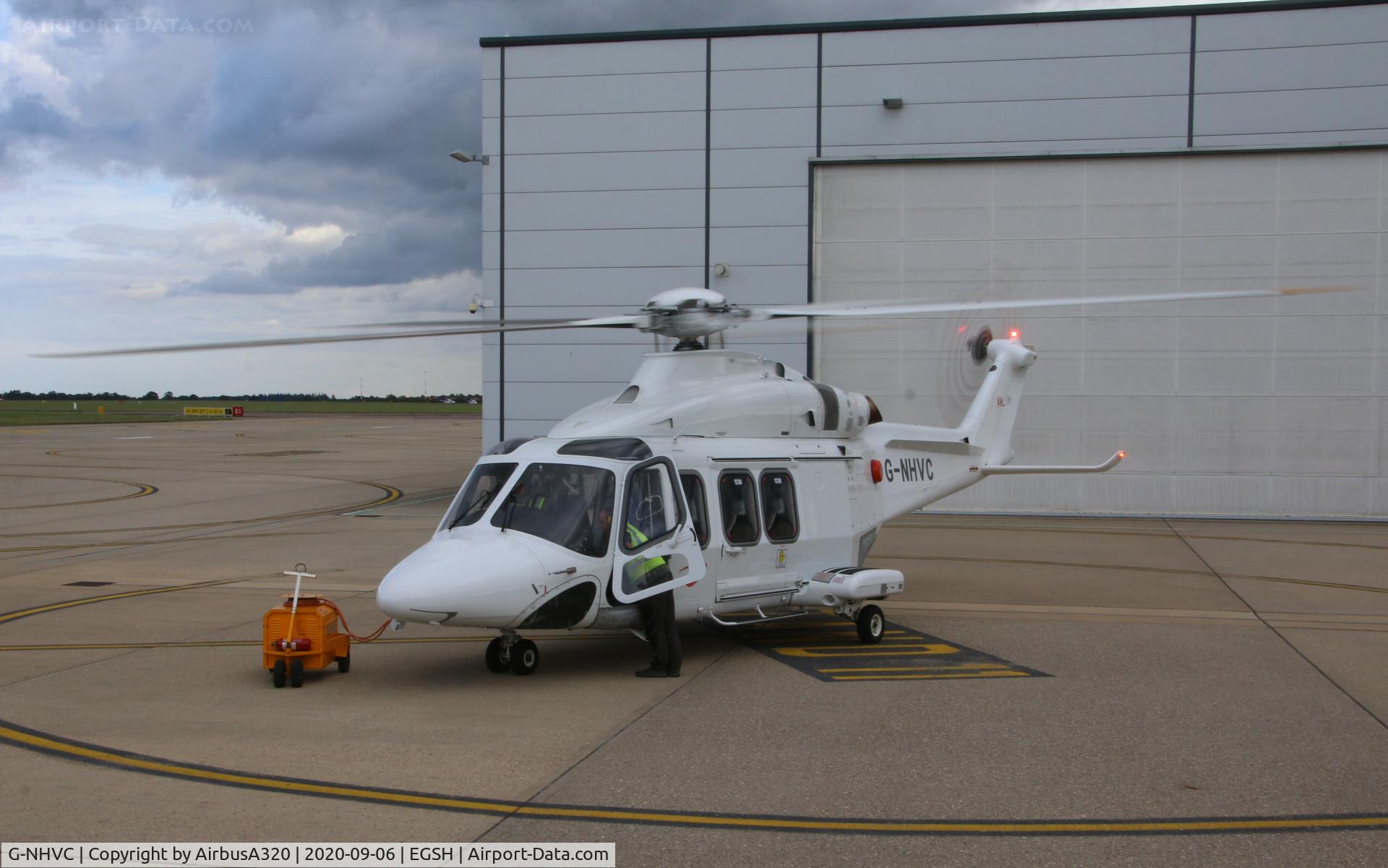G-NHVC, 2015 AgustaWestland AW-139 C/N 31704, Undergoing an engine run at NHV Norwich
