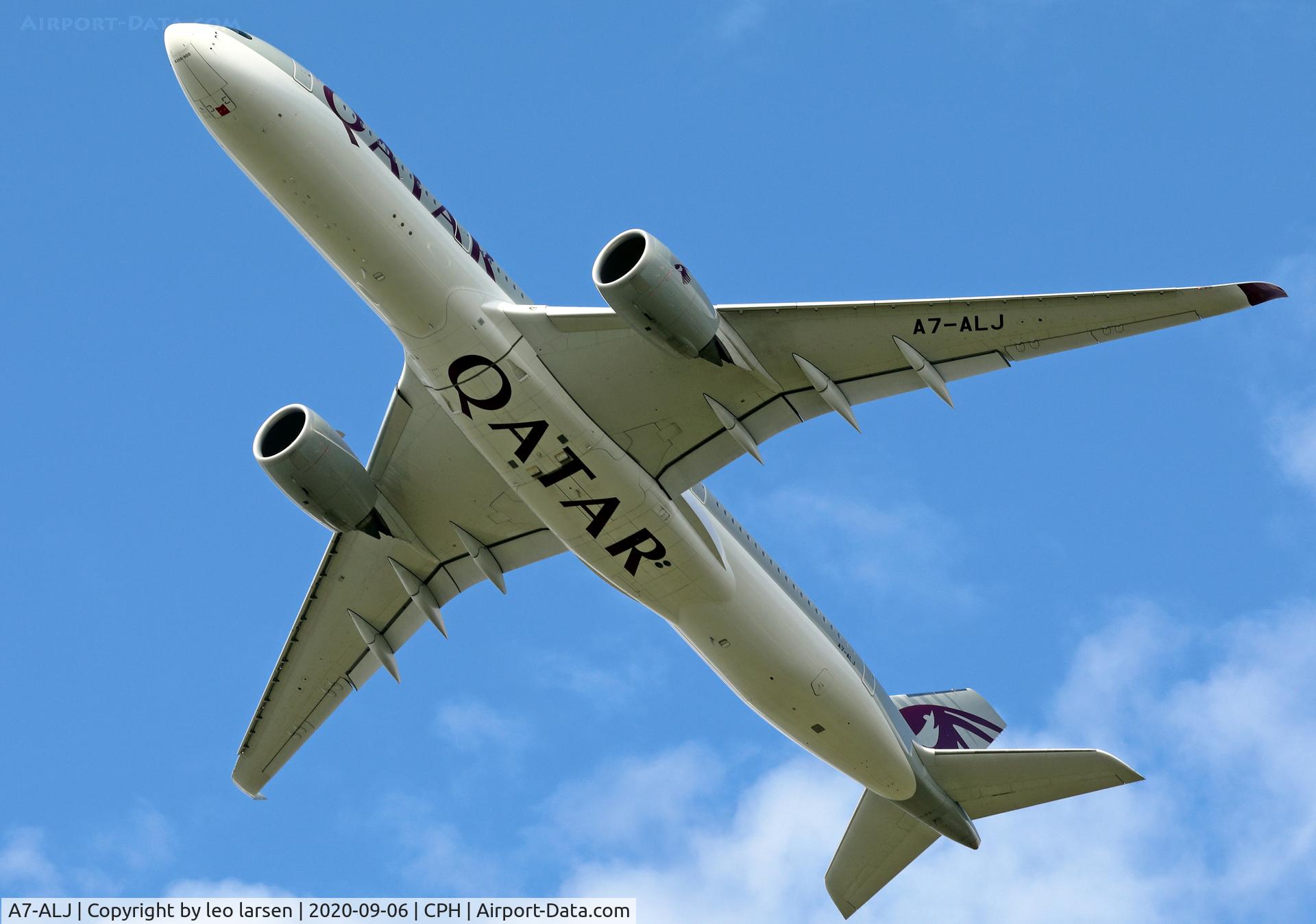 A7-ALJ, 2015 Airbus A350-941 C/N 025, Copenhagen 6.9.2020