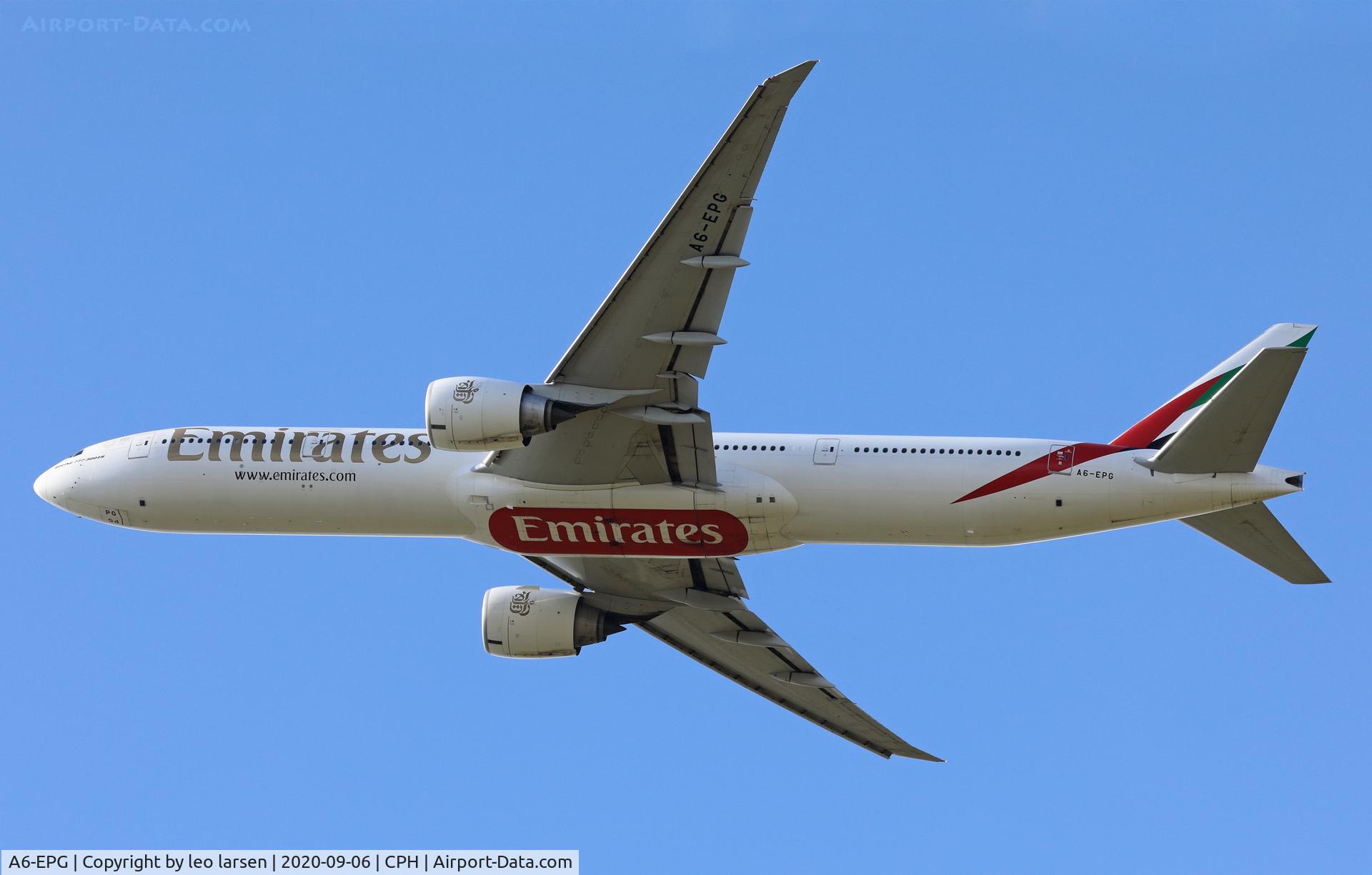 A6-EPG, 2015 Boeing 777-31H/ER C/N 42326, Copenhagen 6.9.2020
