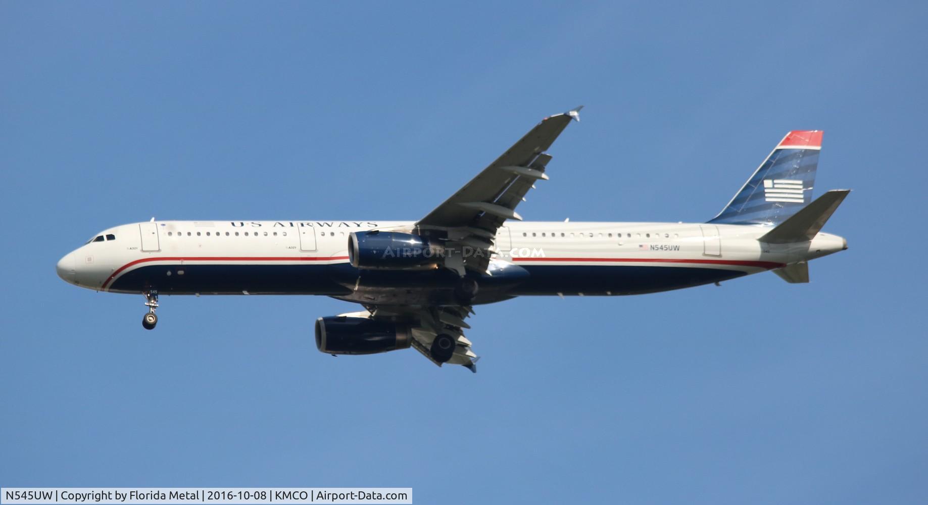 N545UW, 2011 Airbus A321-231 C/N 4850, MCO 2016