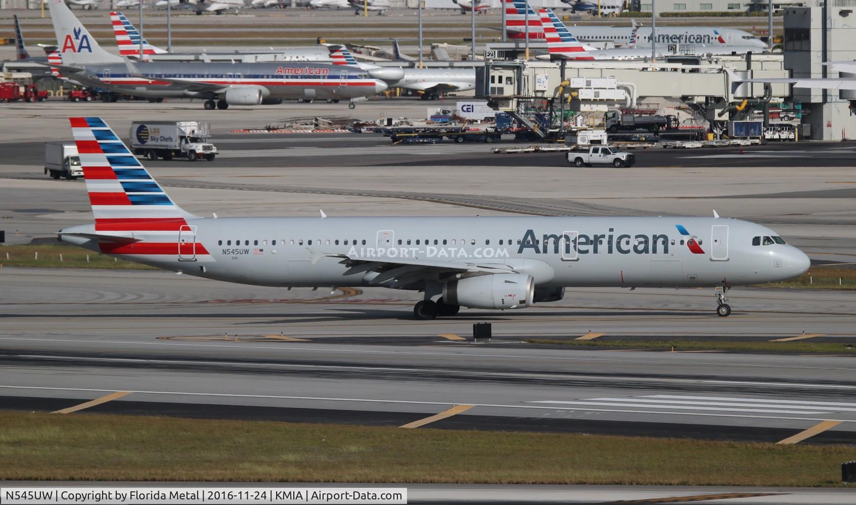 N545UW, 2011 Airbus A321-231 C/N 4850, MIA 2016