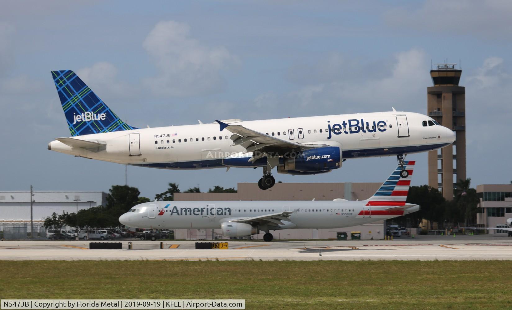 N547JB, 2002 Airbus A320-232 C/N 1849, FLL 2019