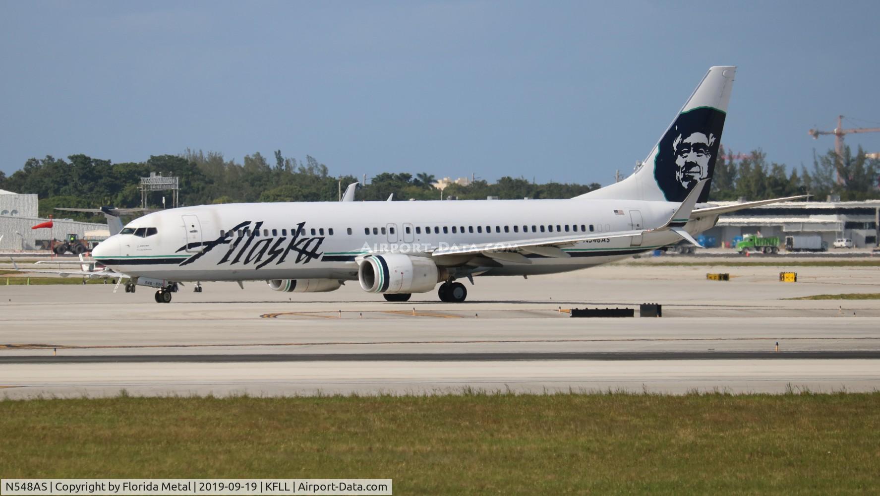 N548AS, 2005 Boeing 737-890 C/N 30020, FLL 2019