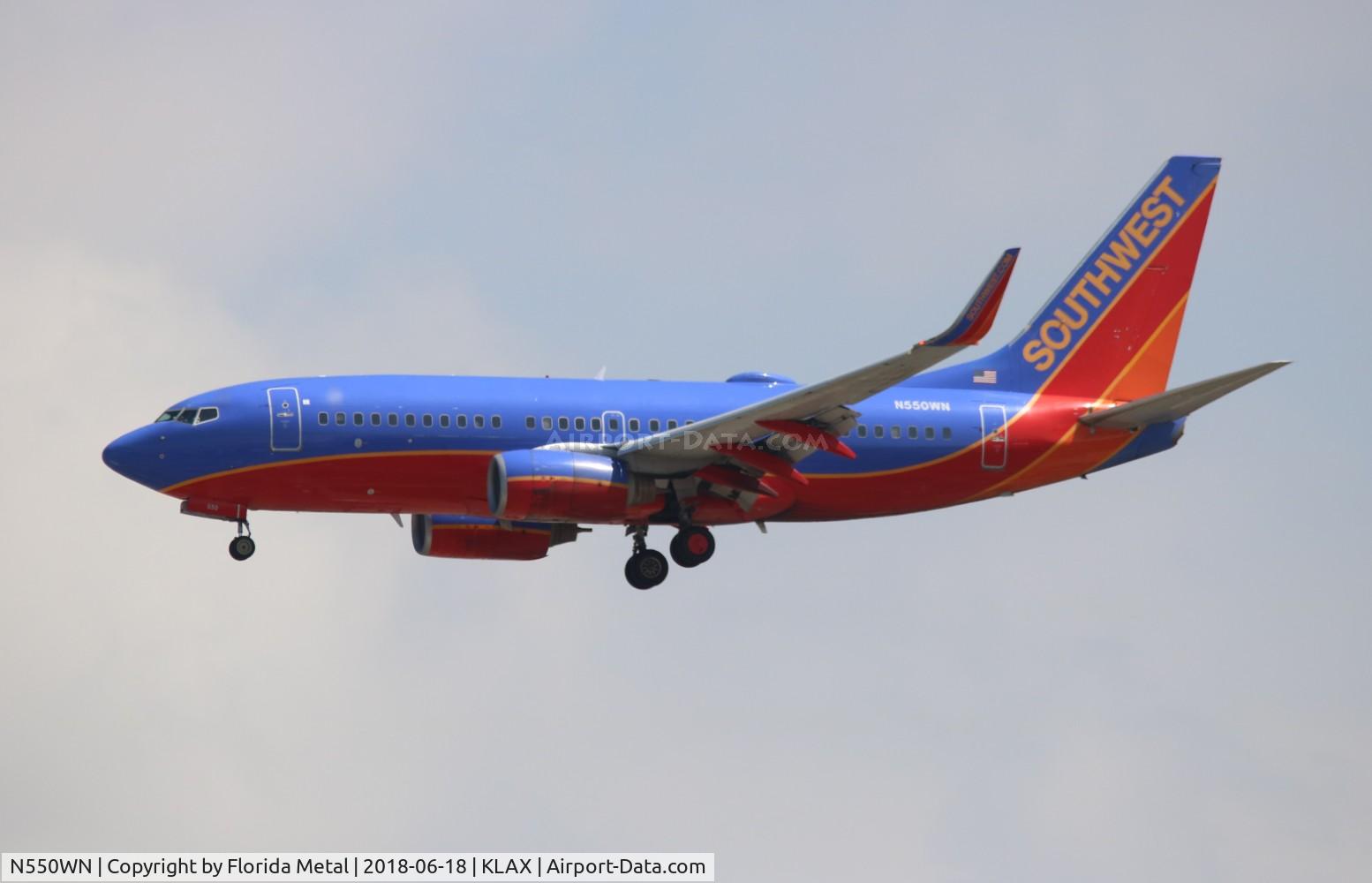 N550WN, 2001 Boeing 737-76Q C/N 30279, LAX 2018