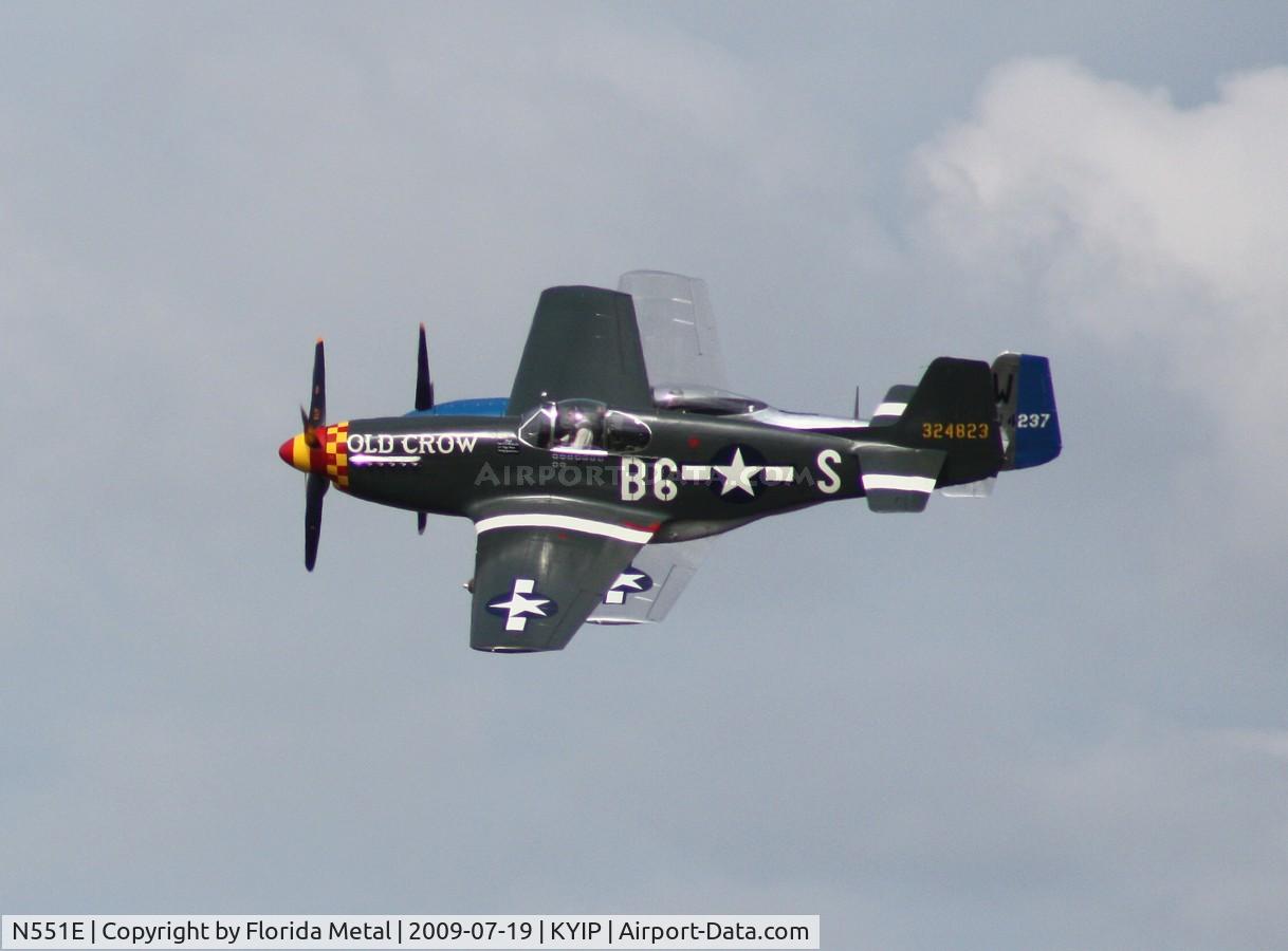 N551E, 1943 North American P-51B-1NA Mustang C/N 102-24700, TOM 2009