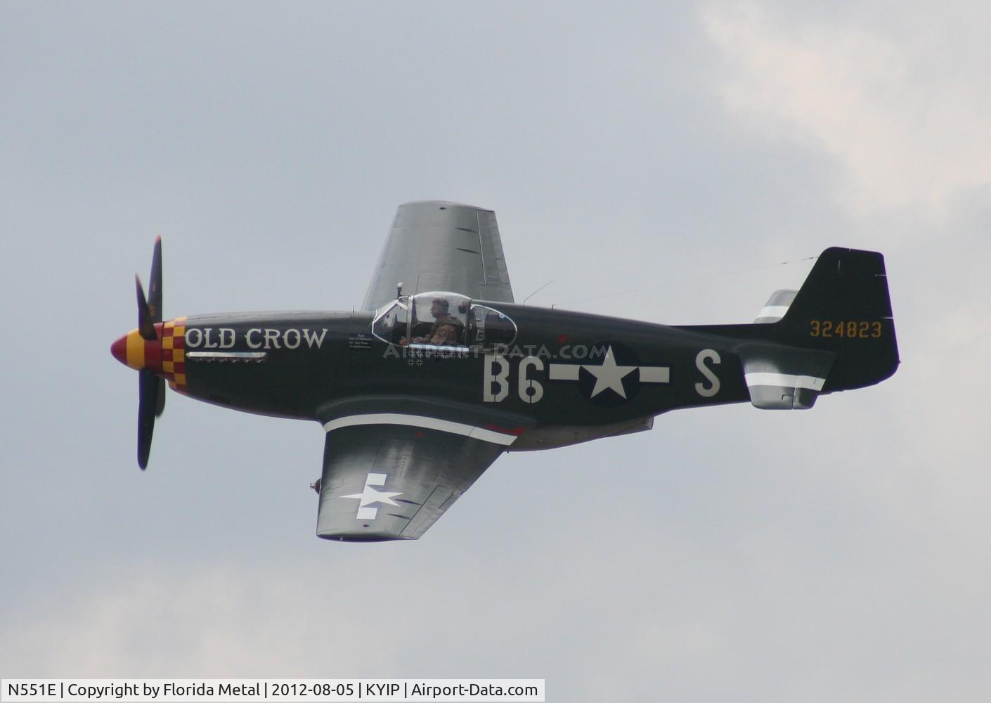 N551E, 1943 North American P-51B-1NA Mustang C/N 102-24700, TOM 2012