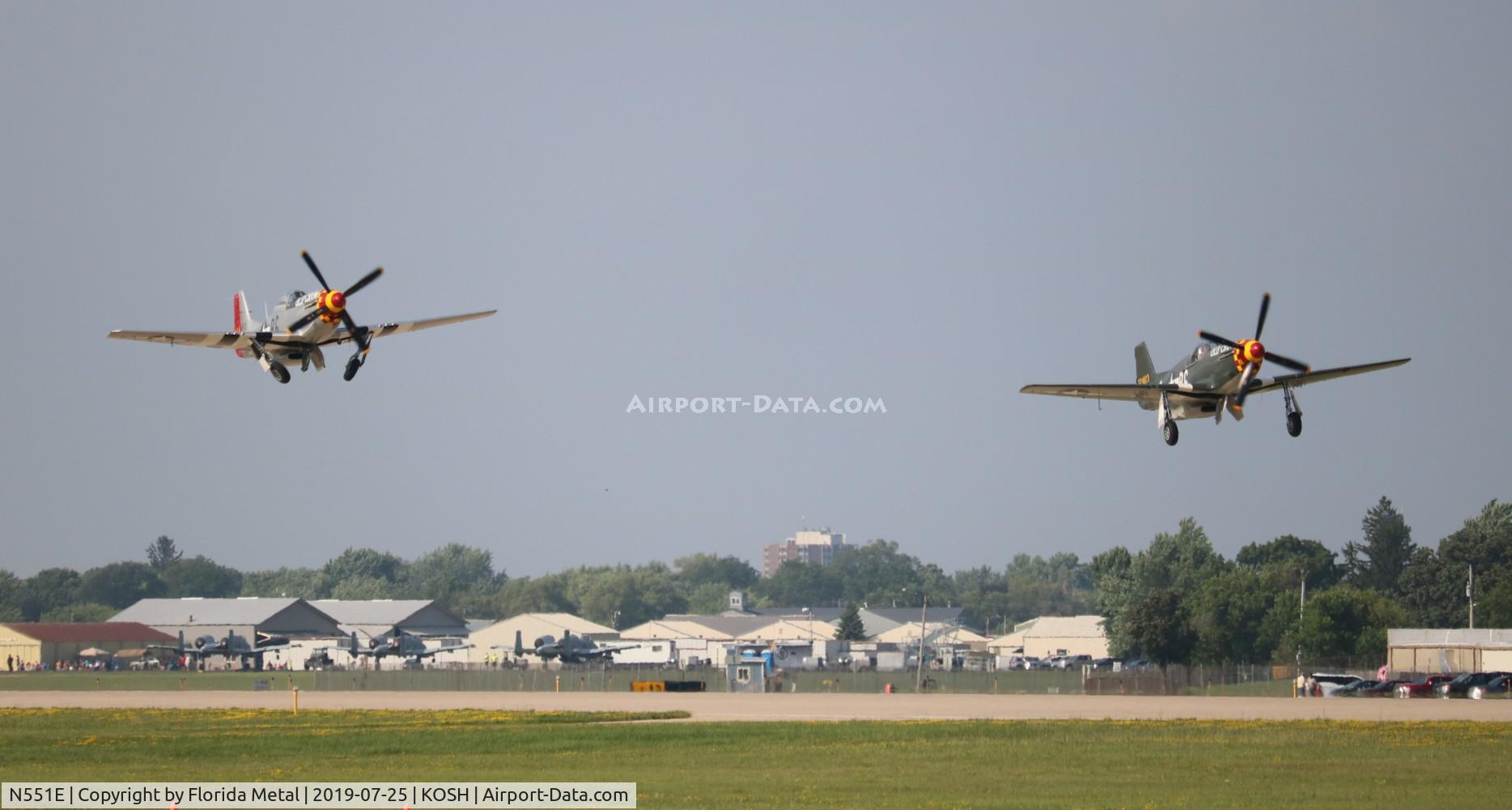 N551E, 1943 North American P-51B-1NA Mustang C/N 102-24700, OSH 2019