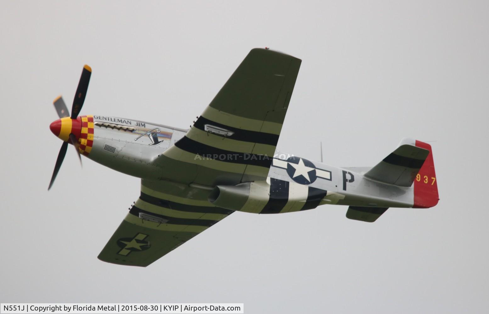 N551J, 1957 North American P-51D Mustang C/N 44-74230, TOM 2015