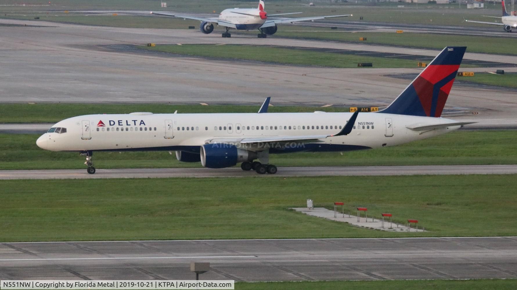 N551NW, 2001 Boeing 757-251 C/N 26498, TPA 2019