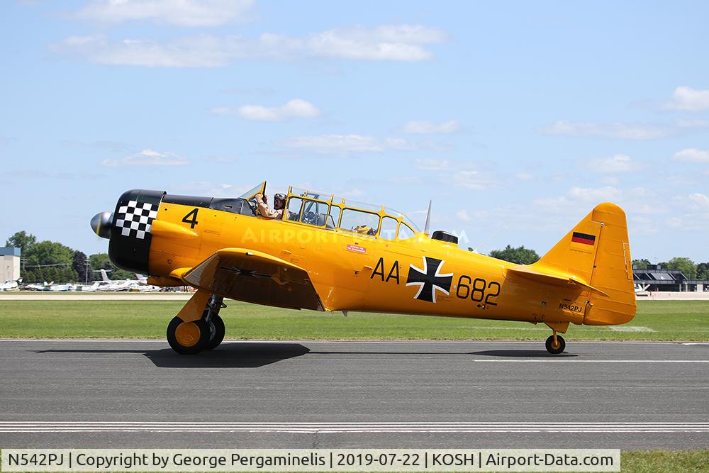 N542PJ, Canadian Car & Foundry Harvard Mk.IV C/N CCF-4-542, Oshkosh 2019.