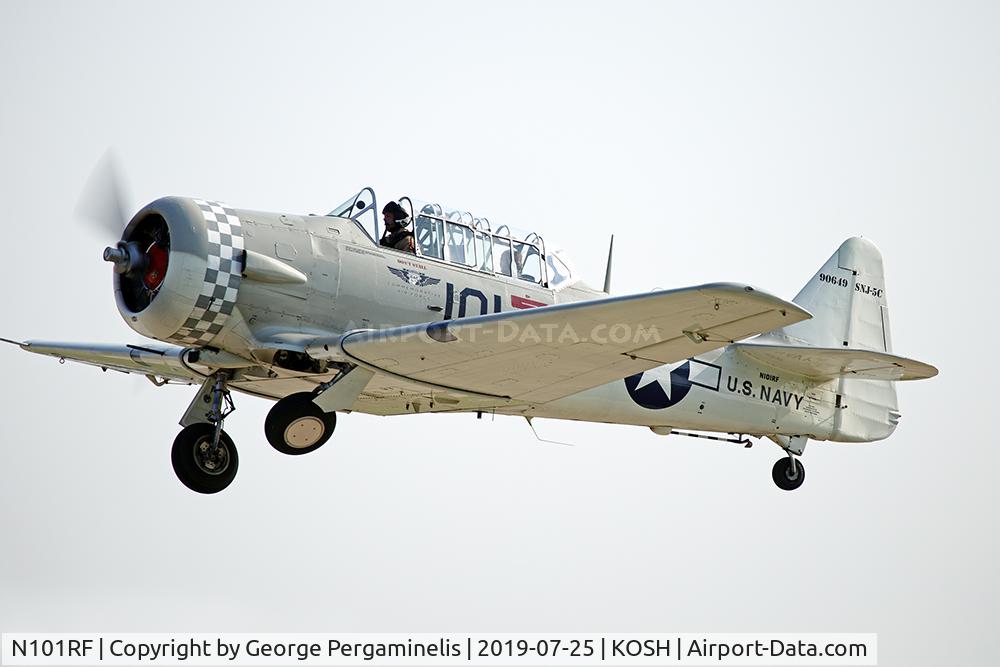 N101RF, 1942 North American SNJ-5 Texan Texan C/N 90649, Oshkosh 2019.