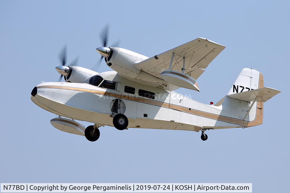 N77BD, 1943 Grumman G-44 Widgeon C/N 1343, Oshkosh 2019.