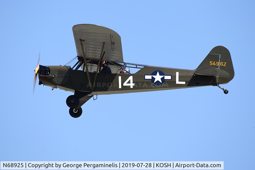 N68925, 1945 Piper J3C-65 Cub C/N 13702, Oshkosh 2019.