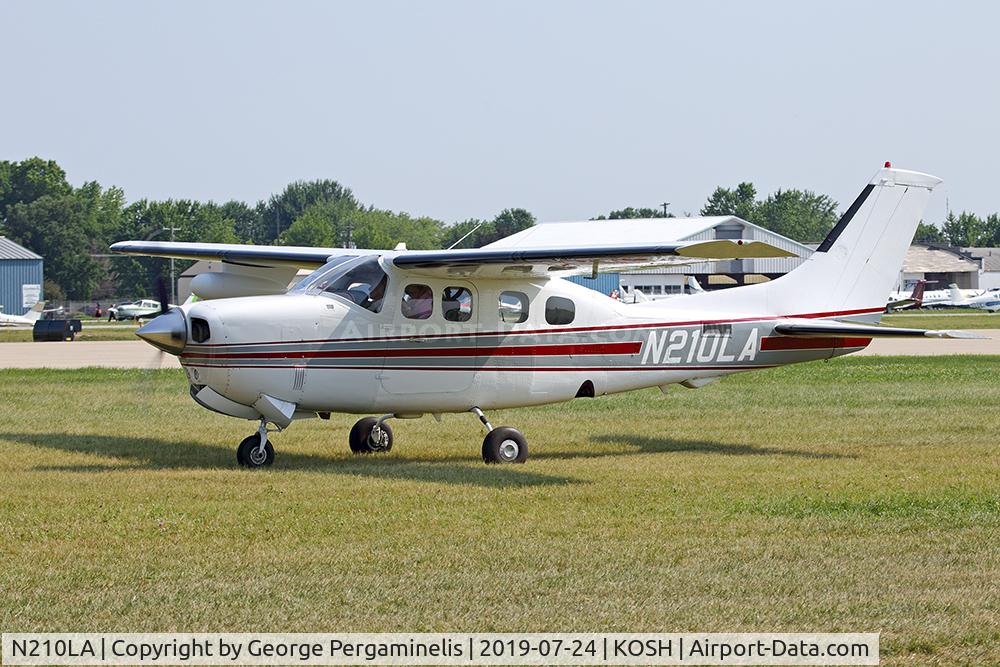 N210LA, 1985 Cessna P210R Pressurised Centurion C/N P21000838, Oshkosh 2019.
