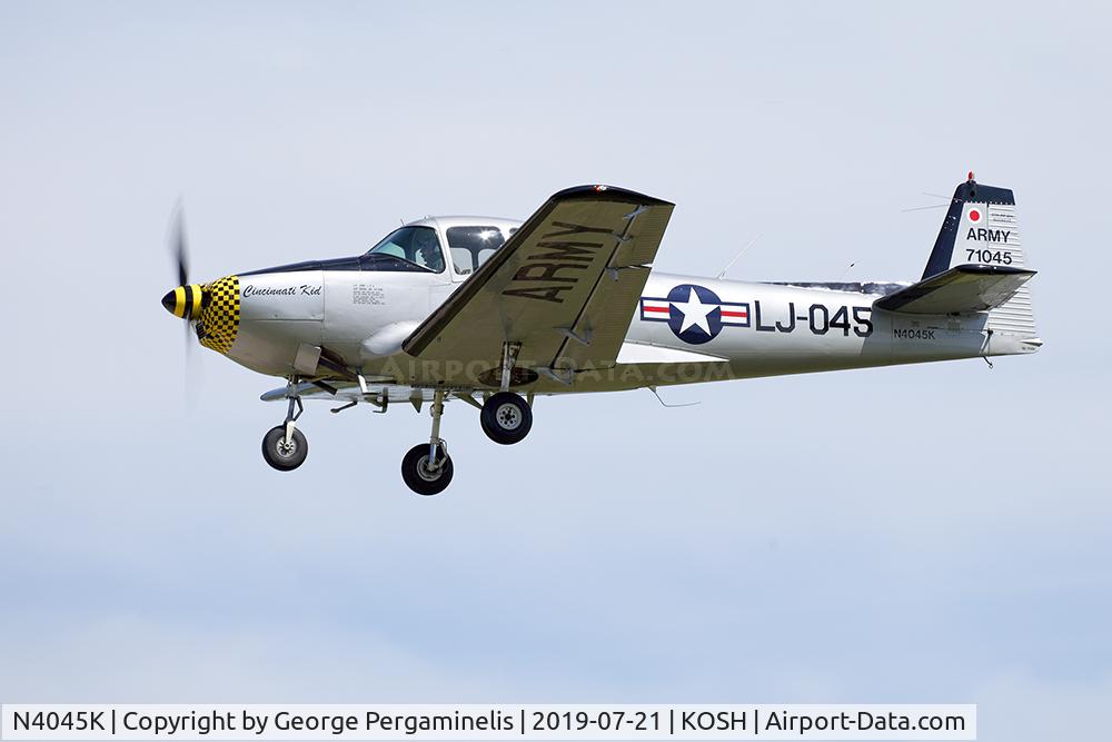 N4045K, 1947 North American Navion C/N NAV-4-1045, Oshkosh 2019.