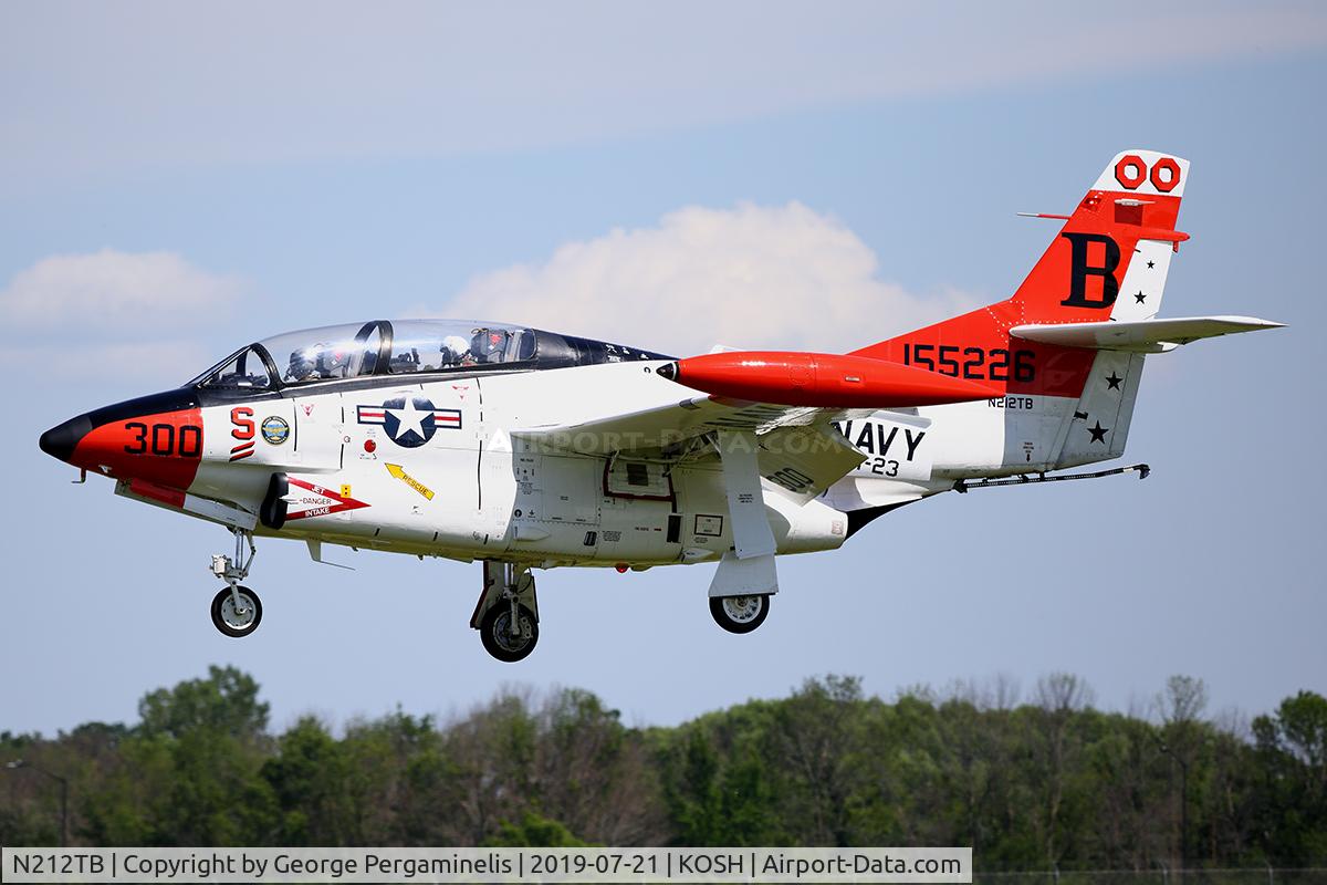 N212TB, 1968 Rockwell T-2B Buckeye C/N 310-21, Oshkosh 2019.