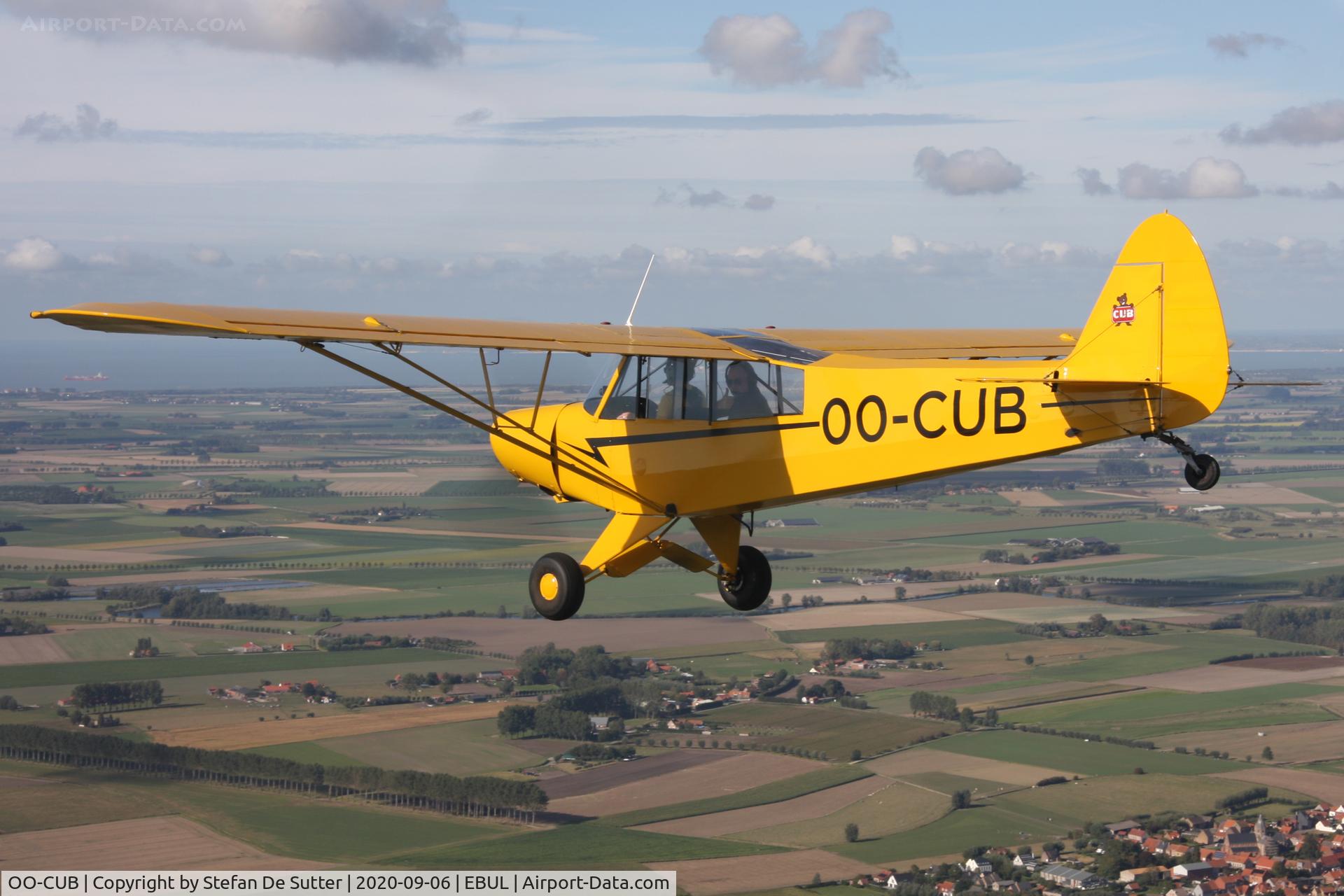 OO-CUB, 1954 Piper L-21B Super Cub (PA-18-135) C/N 18-3535, In formation with G-NETY.