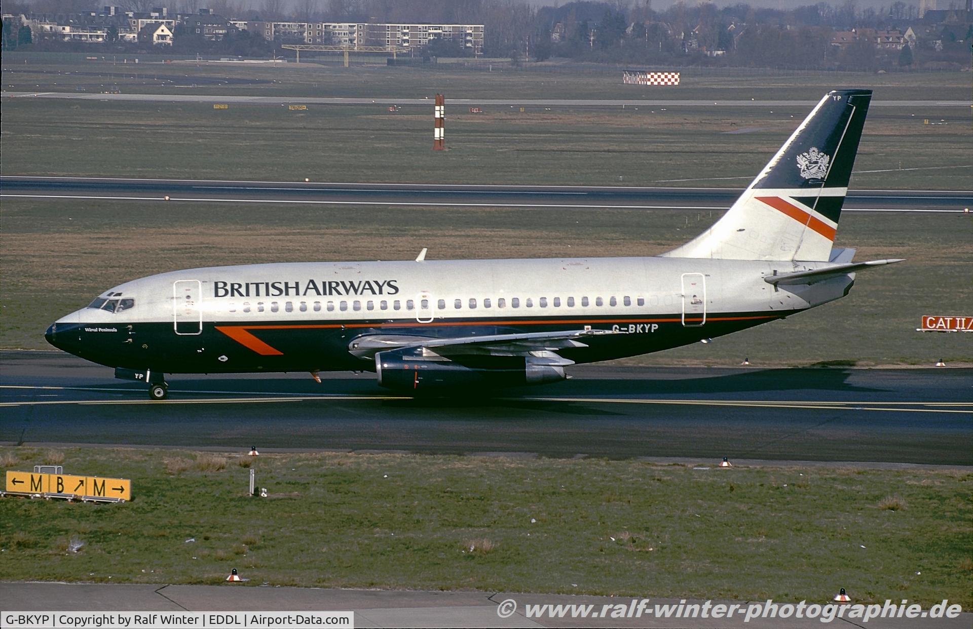 G-BKYP, 1985 Boeing 737-236 C/N 23226, Boeing 737-236 - BA BAW British Airways 'River Ystwyth' - 23226 - G-BKYP - 1994 - DUS