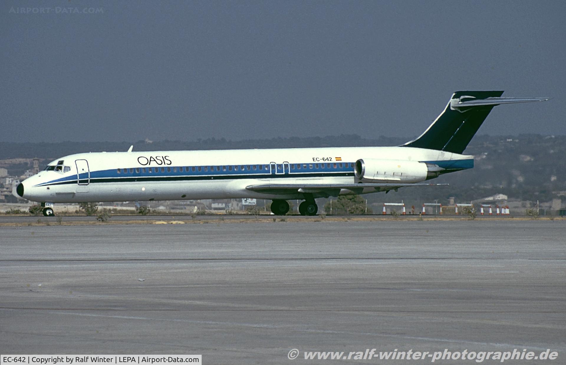 EC-642, McDonnell Douglas MD-87 (DC-9-87) C/N 49619-1483, McDonnell Douglas MD-87 - OB AAN Oasis - 46619 - EC-642 - 1994 - PMI