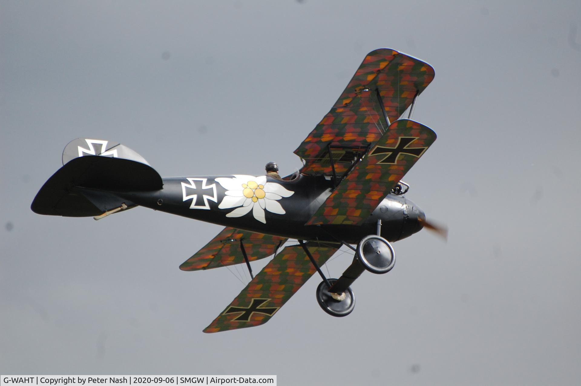 G-WAHT, 2016 Vintage Aviator DVA-1 Albatross Replica C/N 0147, Flaying at Stow maries Great War aerodrome
