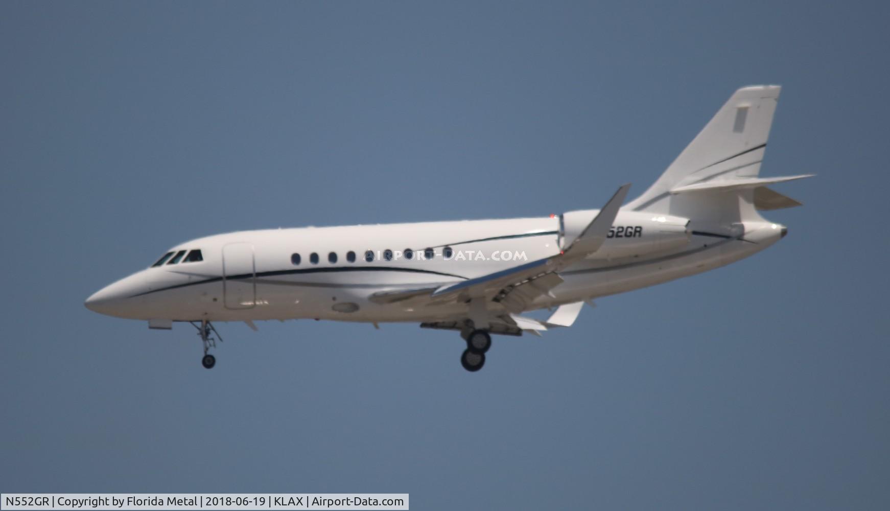 N552GR, 2009 Dassault Falcon 2000EX C/N 160, LAX 2018