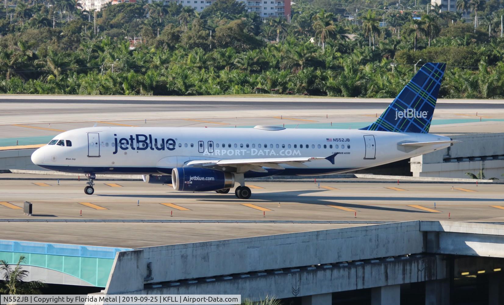 N552JB, 2002 Airbus A320-232 C/N 1861, FLL 2019