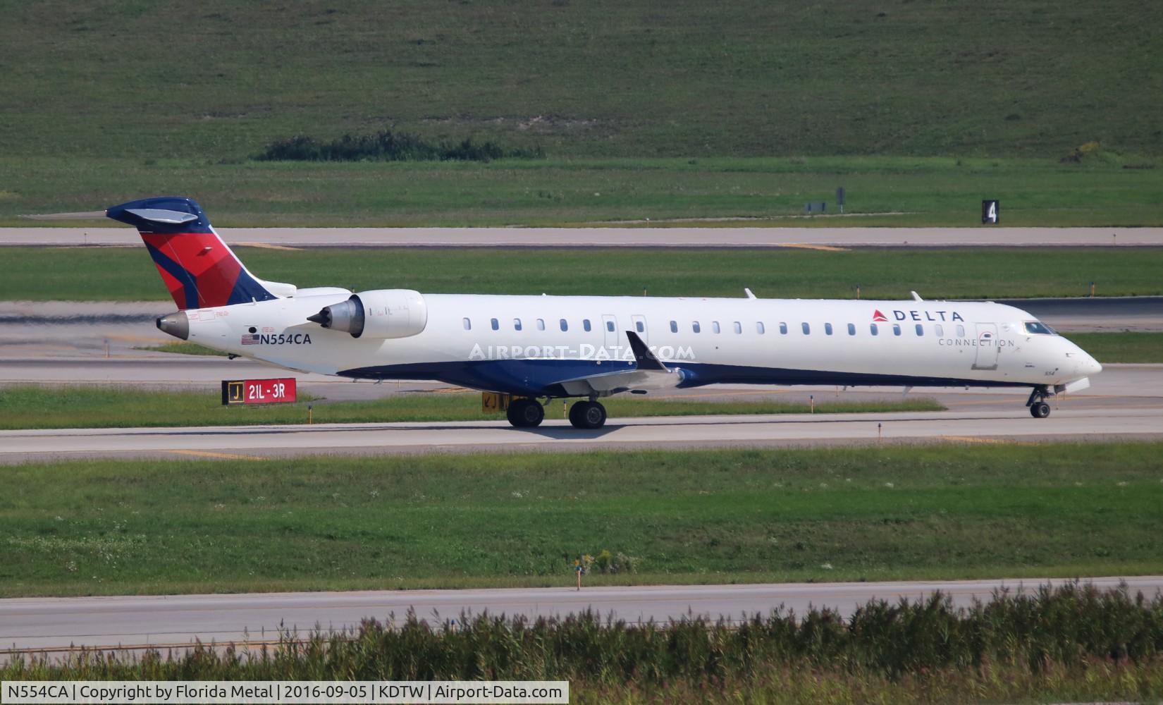 N554CA, 2008 Bombardier CRJ-900ER (CL-600-2D24) C/N 15168, DTW 2016