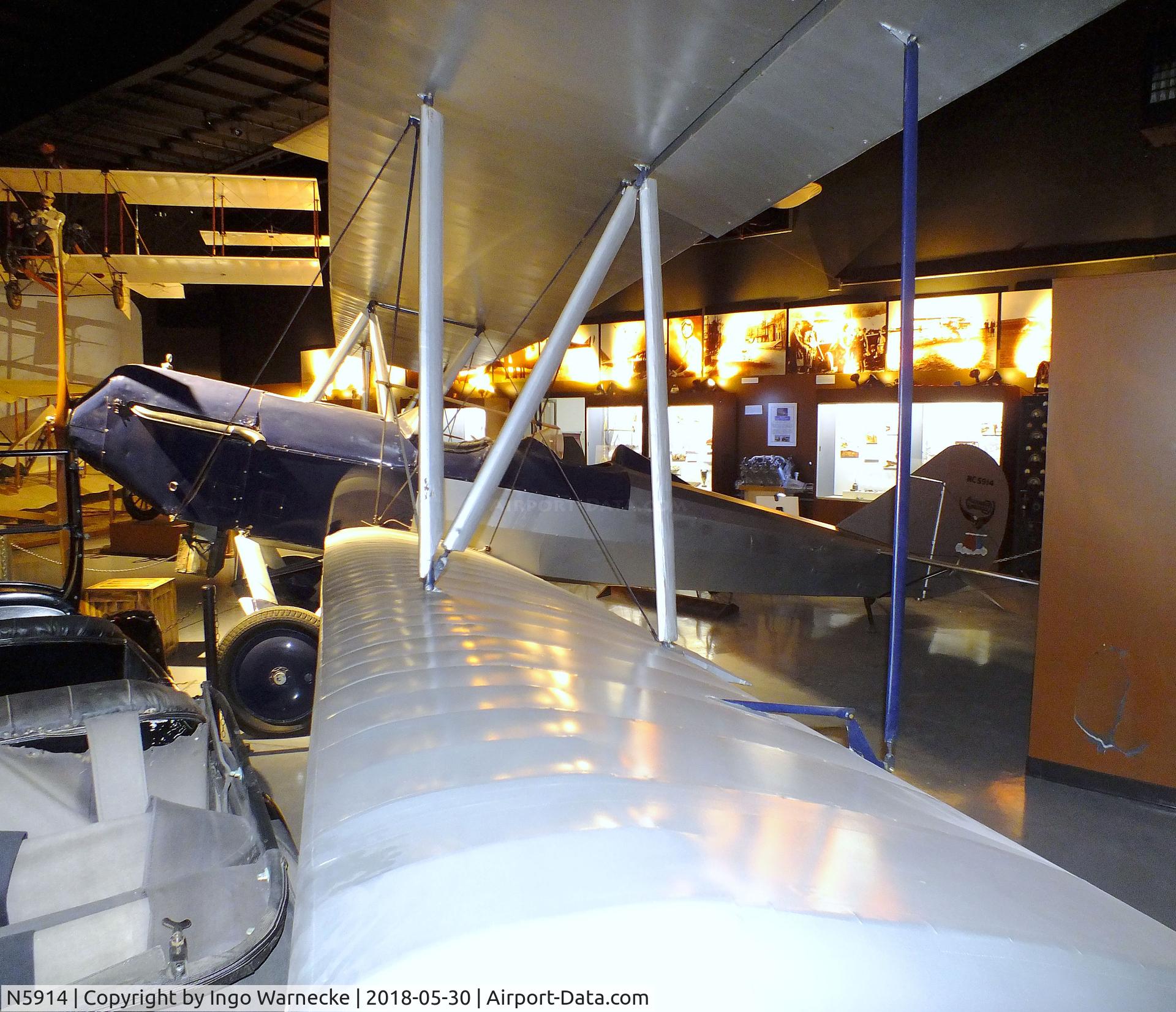 N5914, Alexander Long Wing Eaglerock C/N 557, Alexander Eaglerock Long Wing at the Southern Museum of Flight, Birmingham AL
