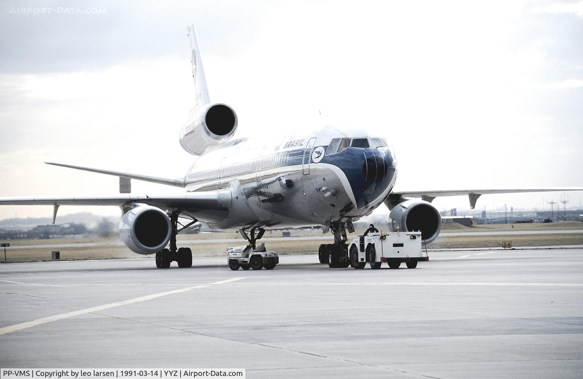 PP-VMS, 1979 McDonnell Douglas DC-10-30 C/N 47818, Toronto 14.3.1991