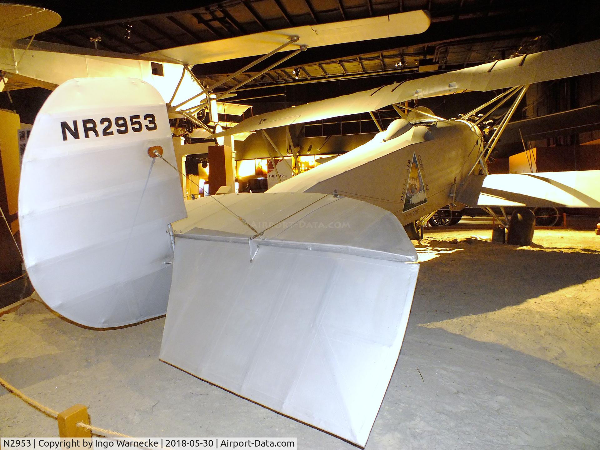 N2953, 1925 Huff PETREL C/N 62, Huff-Daland Duster Petrel at the Southern Museum of Flight, Birmingham AL