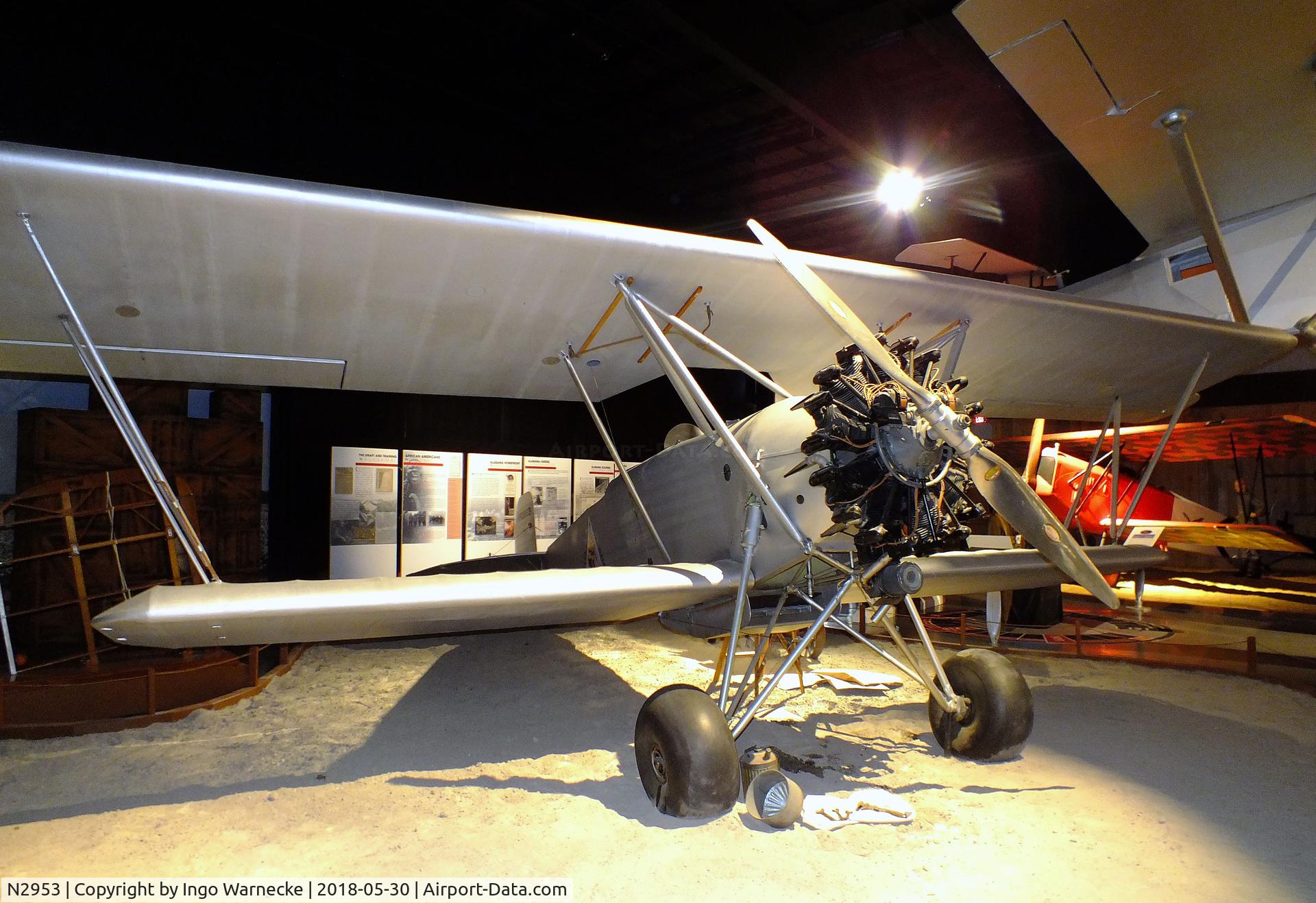 N2953, 1925 Huff PETREL C/N 62, Huff-Daland Duster Petrel at the Southern Museum of Flight, Birmingham AL