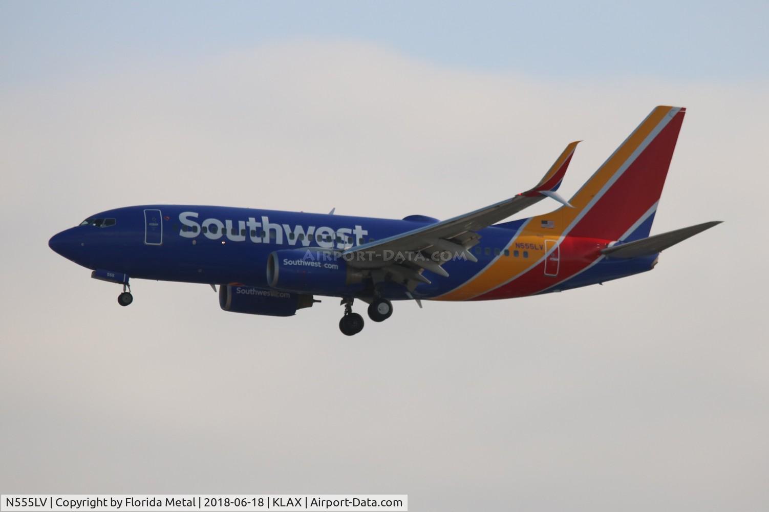 N555LV, 2011 Boeing 737-7BD C/N 36726, LAX 2018