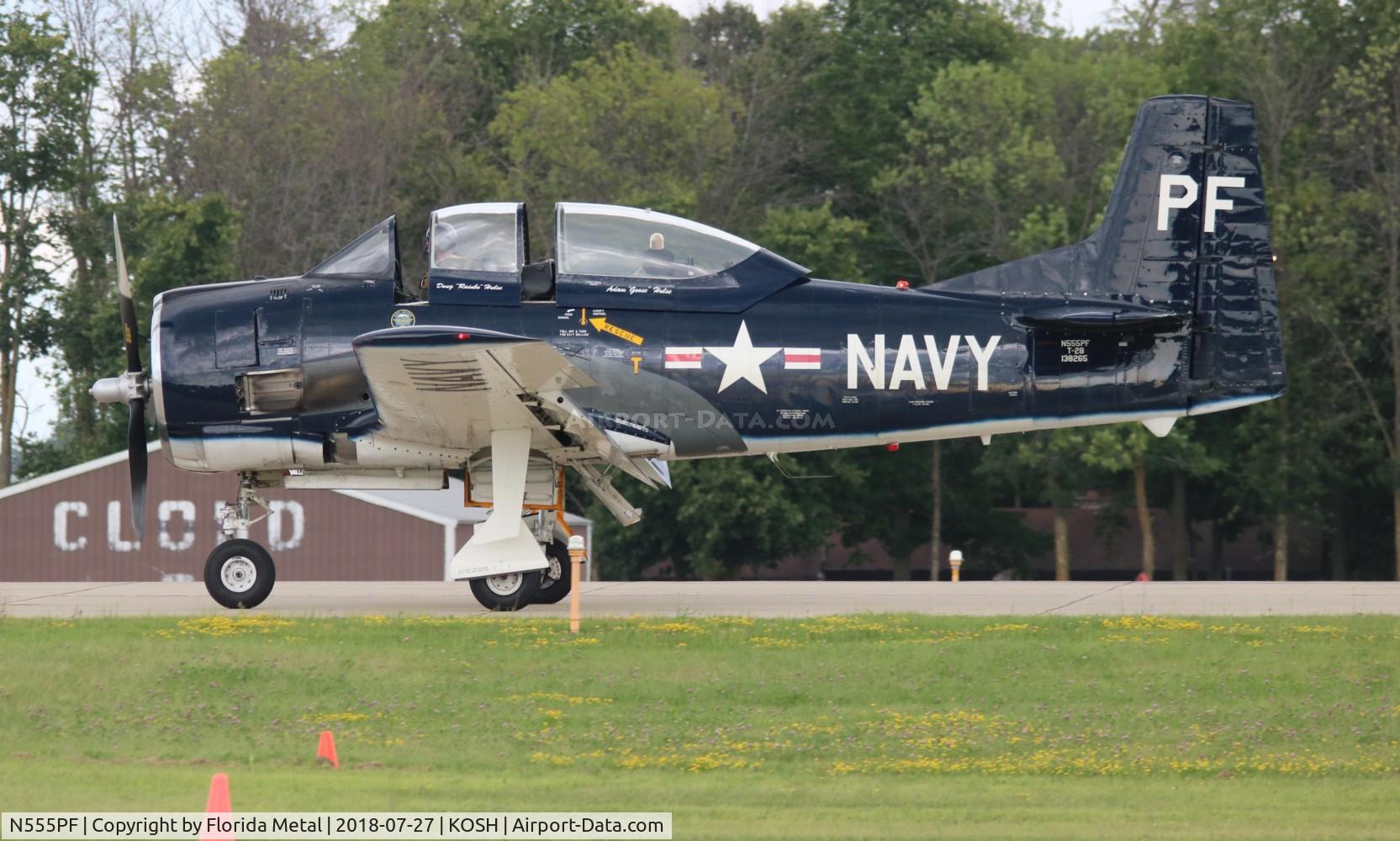 N555PF, 1954 North American T-28B Trojan C/N 200-336 (138265), OSH 2018