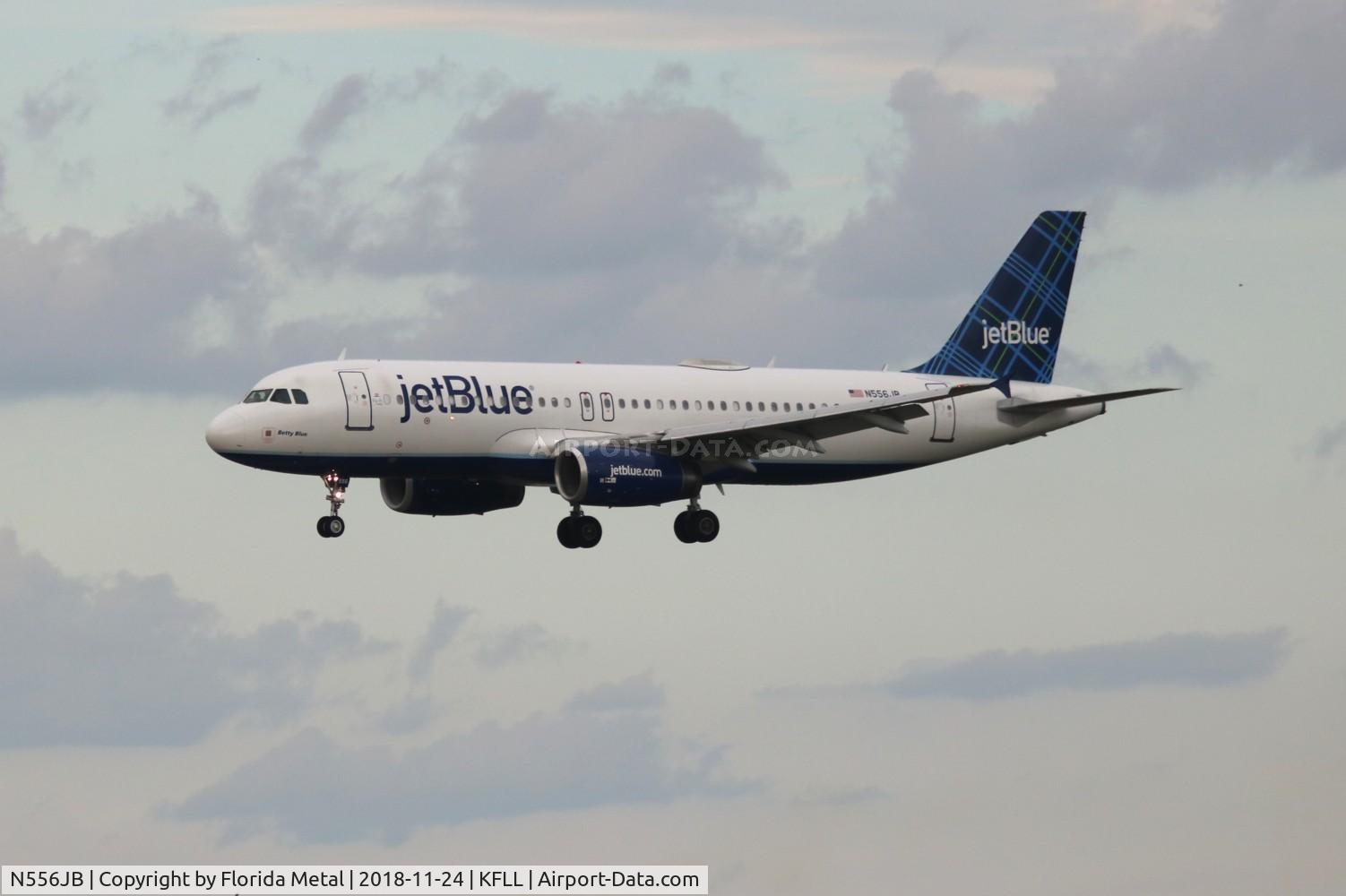 N556JB, 2002 Airbus A320-232 C/N 1904, FLL 2018