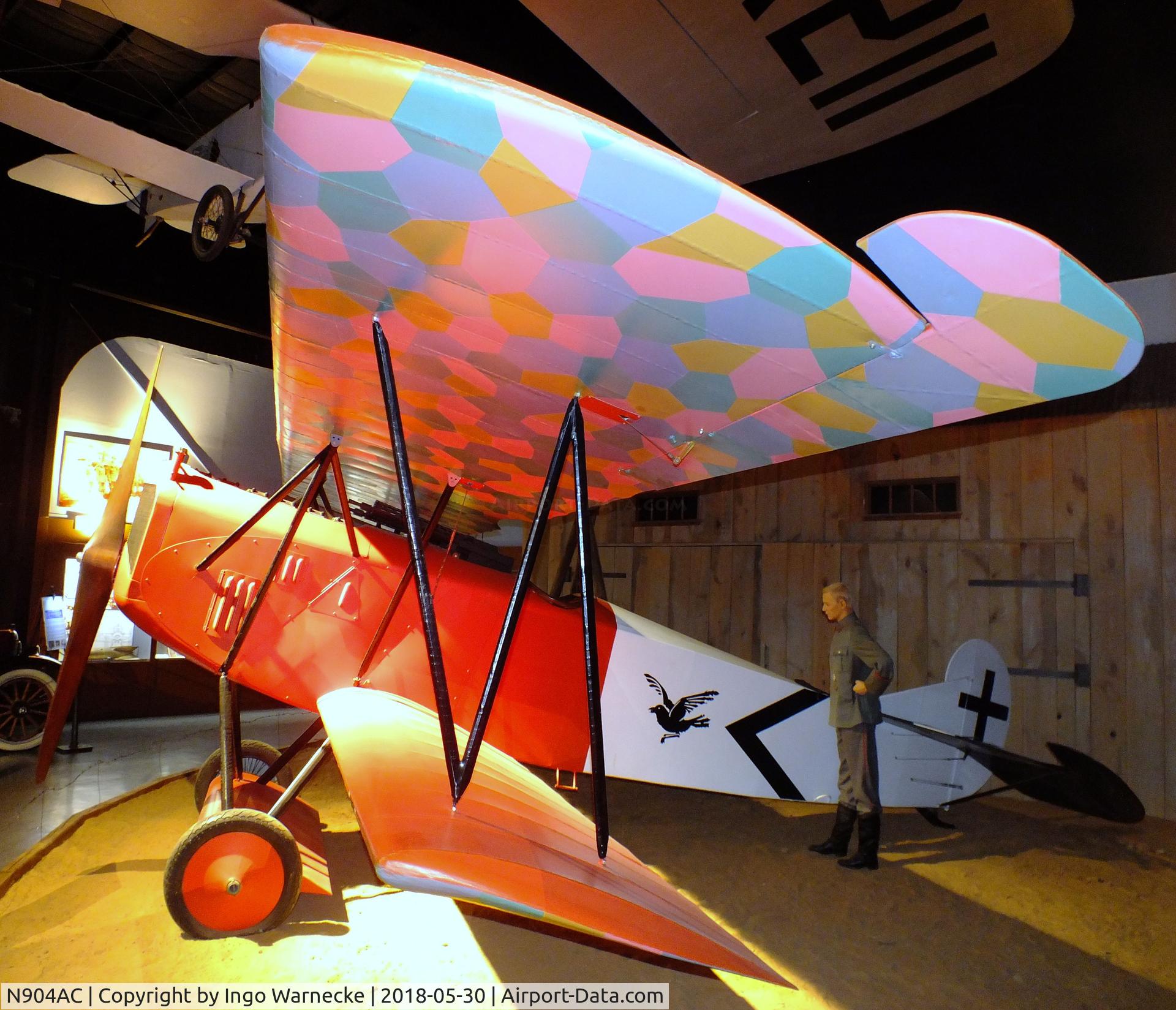 N904AC, Fokker D-VII C/N 03, Fokker D VII replica at the Southern Museum of Flight, Birmingham AL