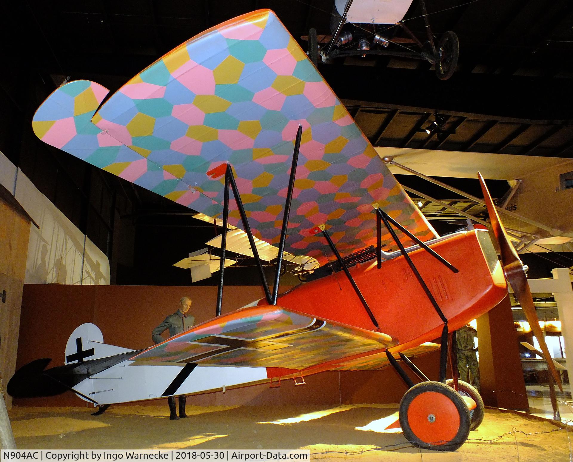 N904AC, Fokker D-VII C/N 03, Fokker D VII replica at the Southern Museum of Flight, Birmingham AL