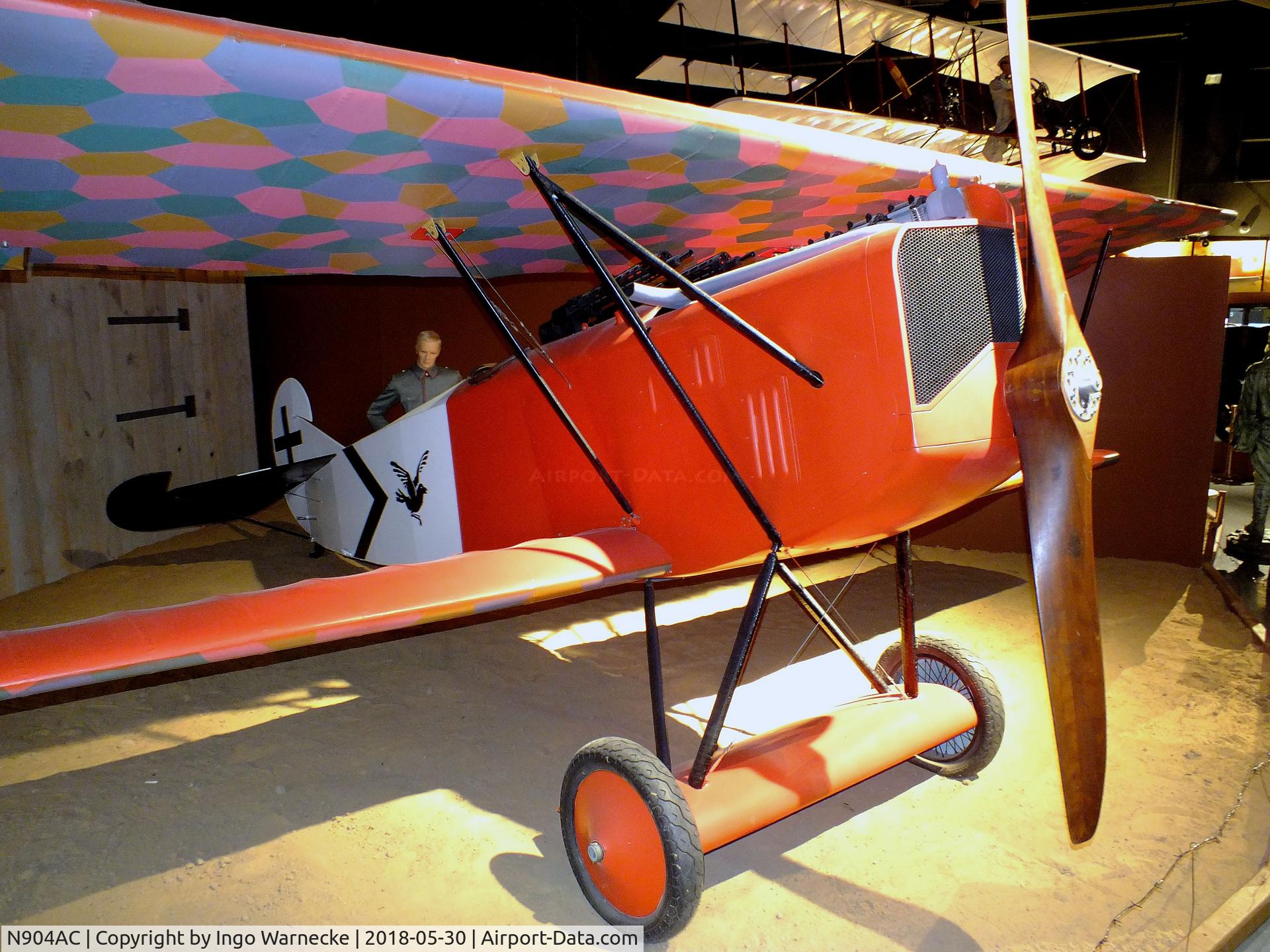 N904AC, Fokker D-VII C/N 03, Fokker D VII replica at the Southern Museum of Flight, Birmingham AL