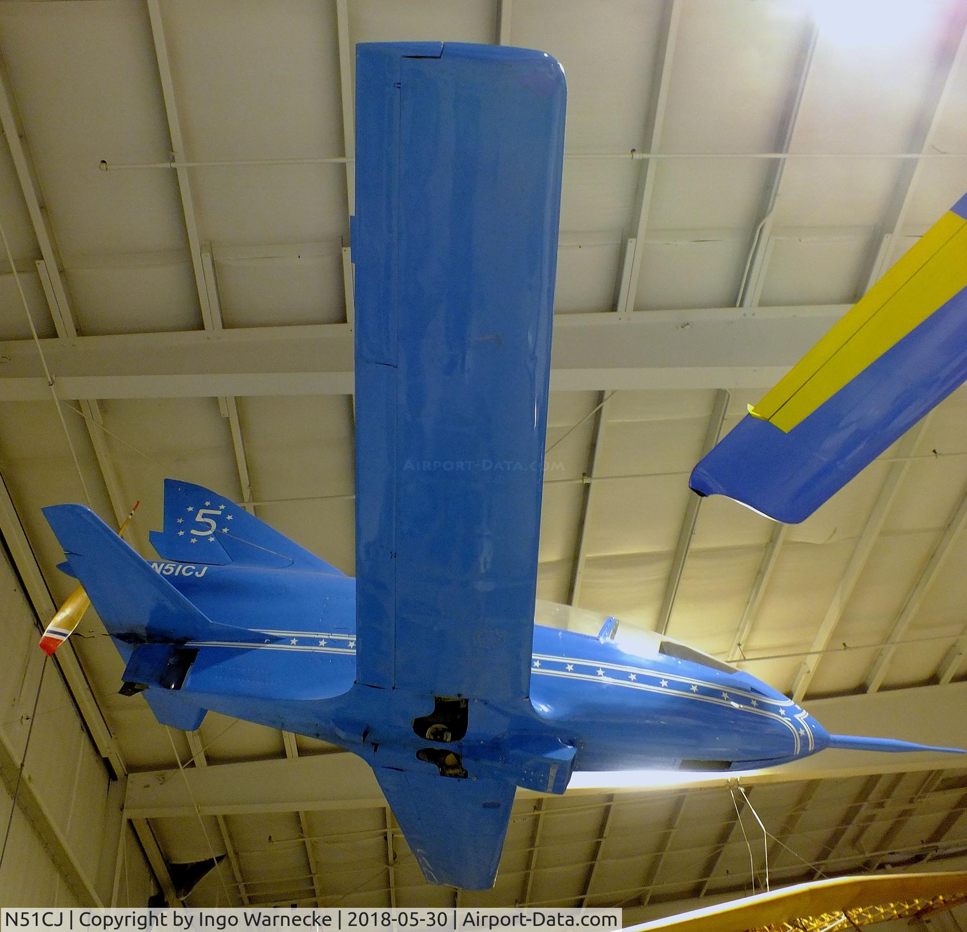 N51CJ, 1990 Bede BD-5B C/N 2185, Bede (Grimes, Charles J) BD-5B at the Southern Museum of Flight, Birmingham AL