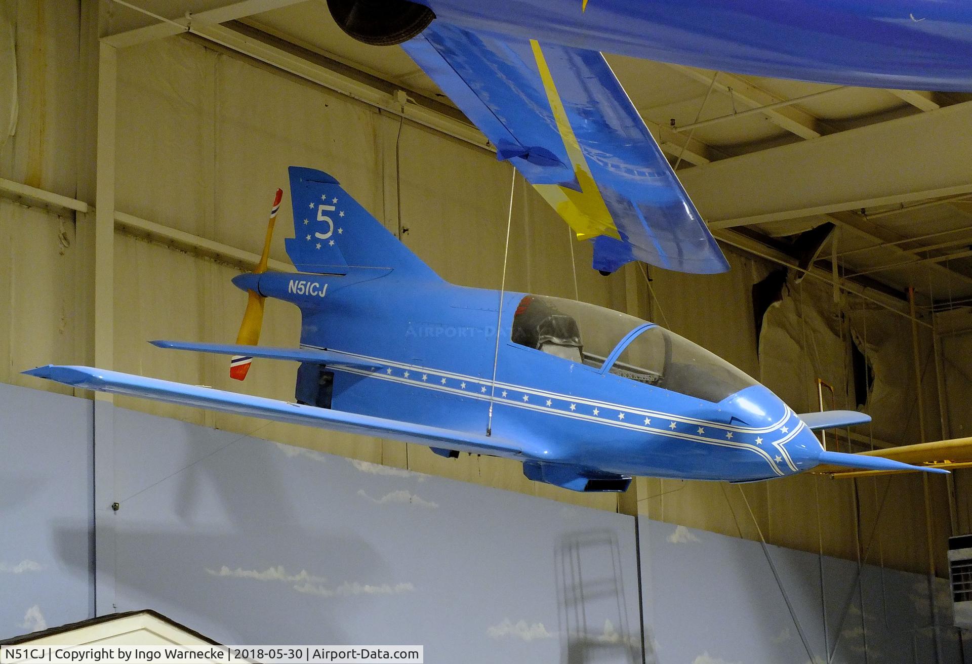 N51CJ, 1990 Bede BD-5B C/N 2185, Bede (Grimes, Charles J) BD-5B at the Southern Museum of Flight, Birmingham AL