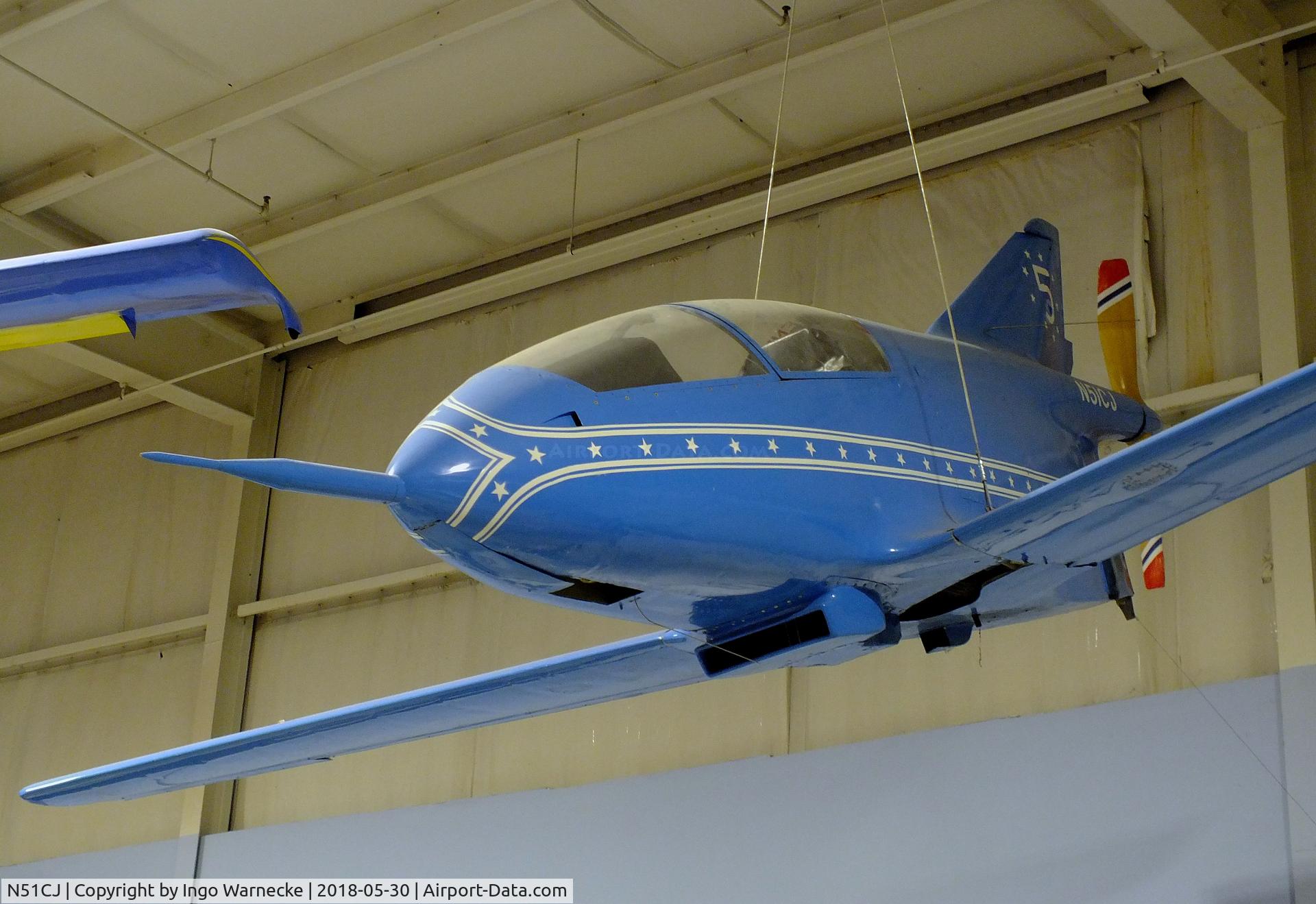 N51CJ, 1990 Bede BD-5B C/N 2185, Bede (Grimes, Charles J) BD-5B at the Southern Museum of Flight, Birmingham AL