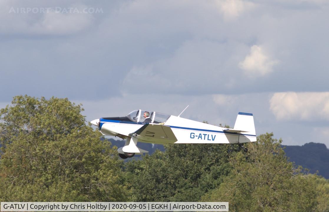 G-ATLV, 1960 Wassmer (Jodel) D-120 Paris Nice C/N 224, Taking off after visiting Headcorn, Kent