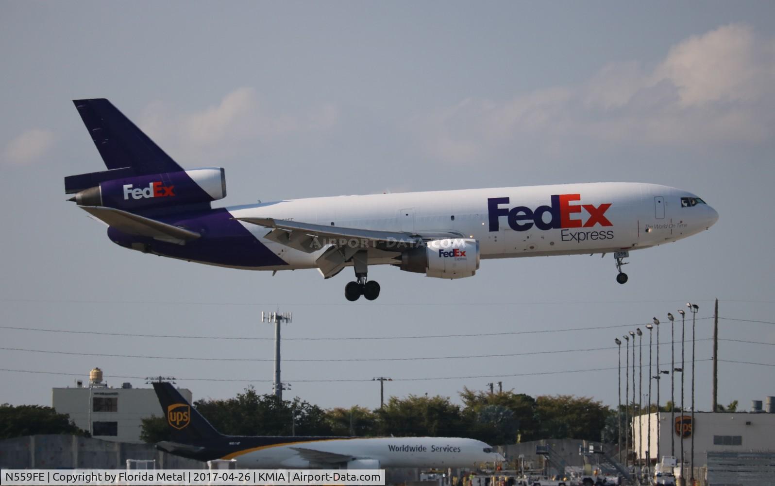 N559FE, 1973 McDonnell Douglas MD-10-10F C/N 46930, MIA 2017