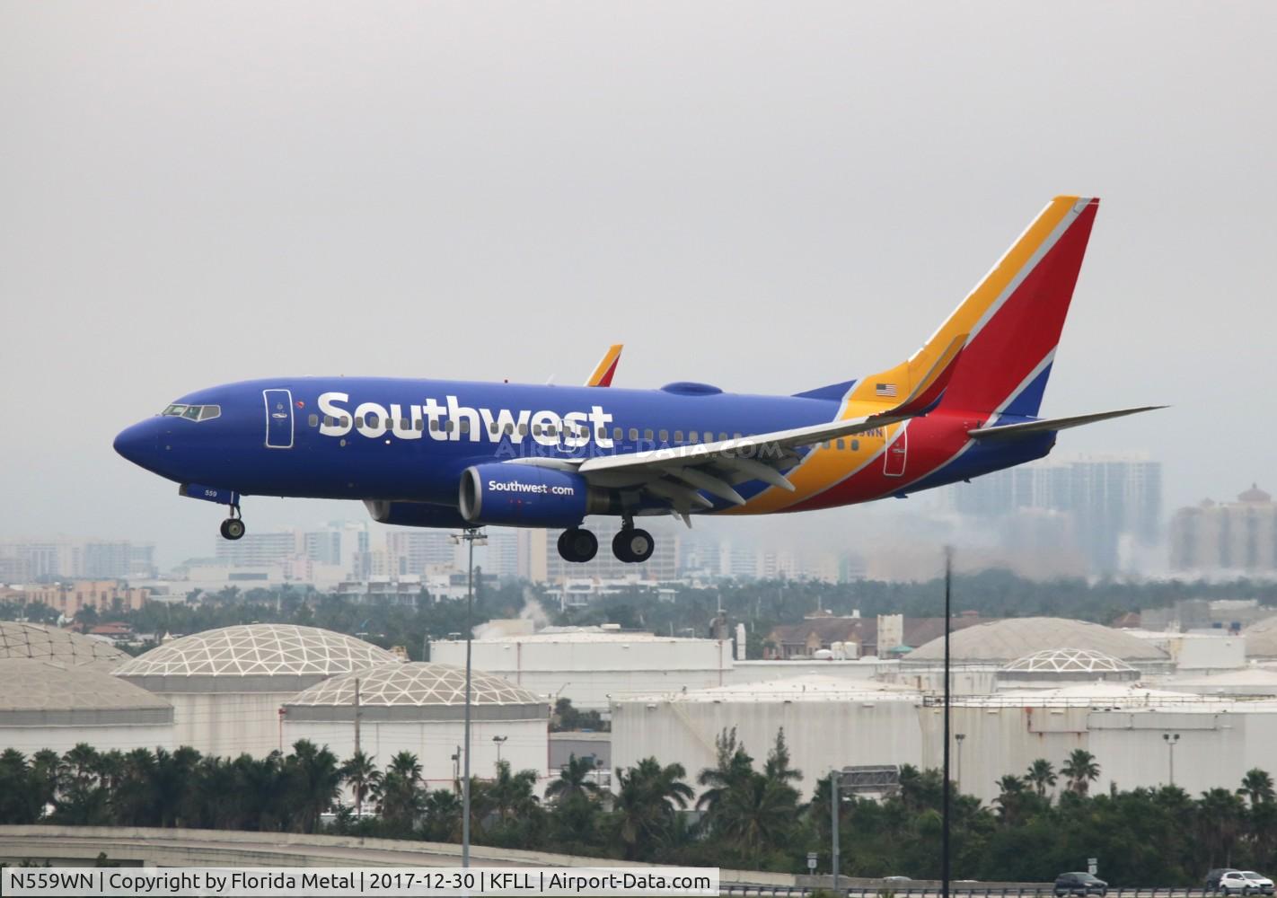 N559WN, 2002 Boeing 737-73V C/N 30249, FLL 2017