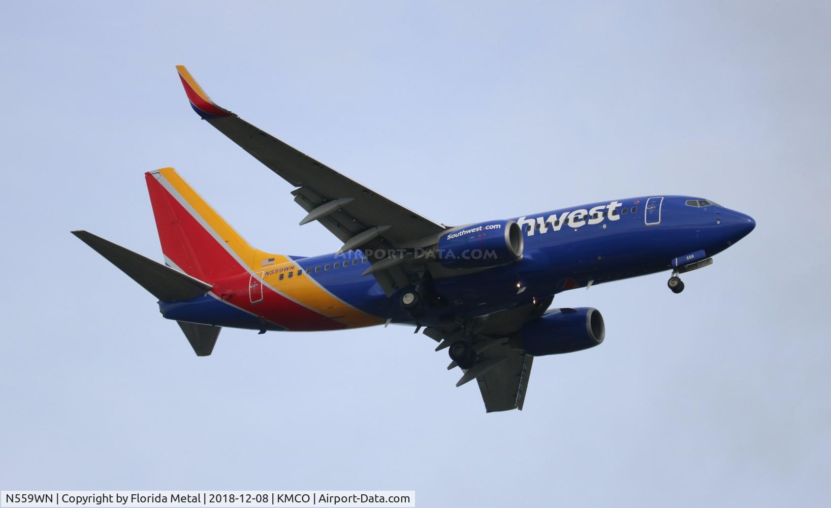 N559WN, 2002 Boeing 737-73V C/N 30249, MCO 2018