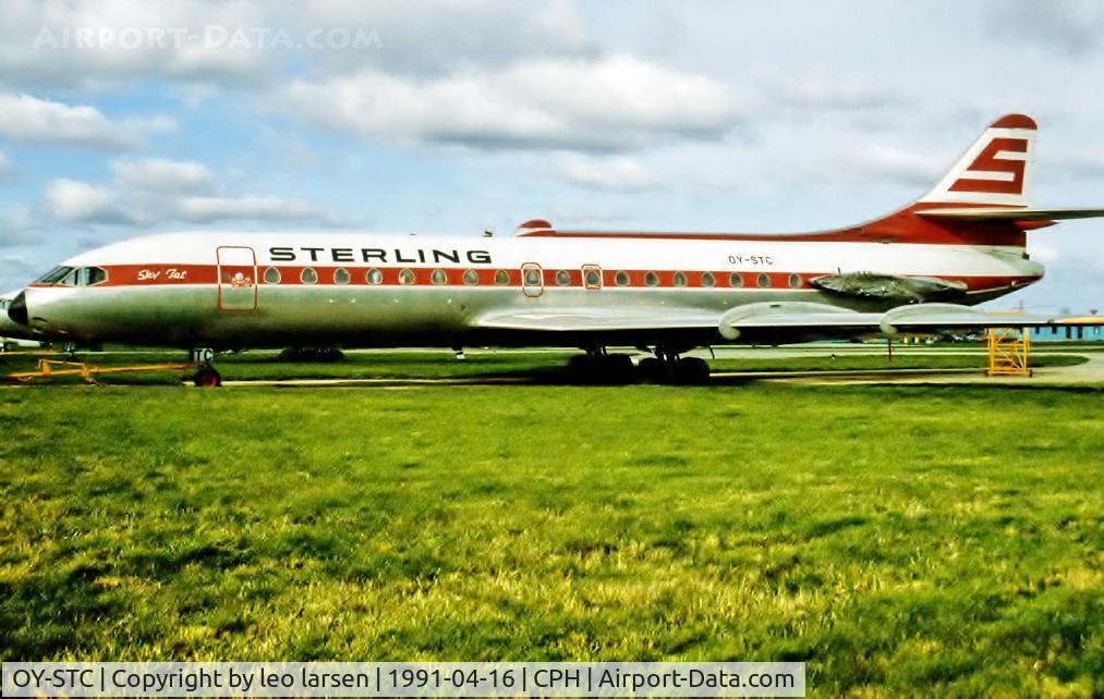 OY-STC, 1966 Sud Aviation SE-210 Caravelle 10B3 Super B C/N 212, Copenhagen 16.4.1991