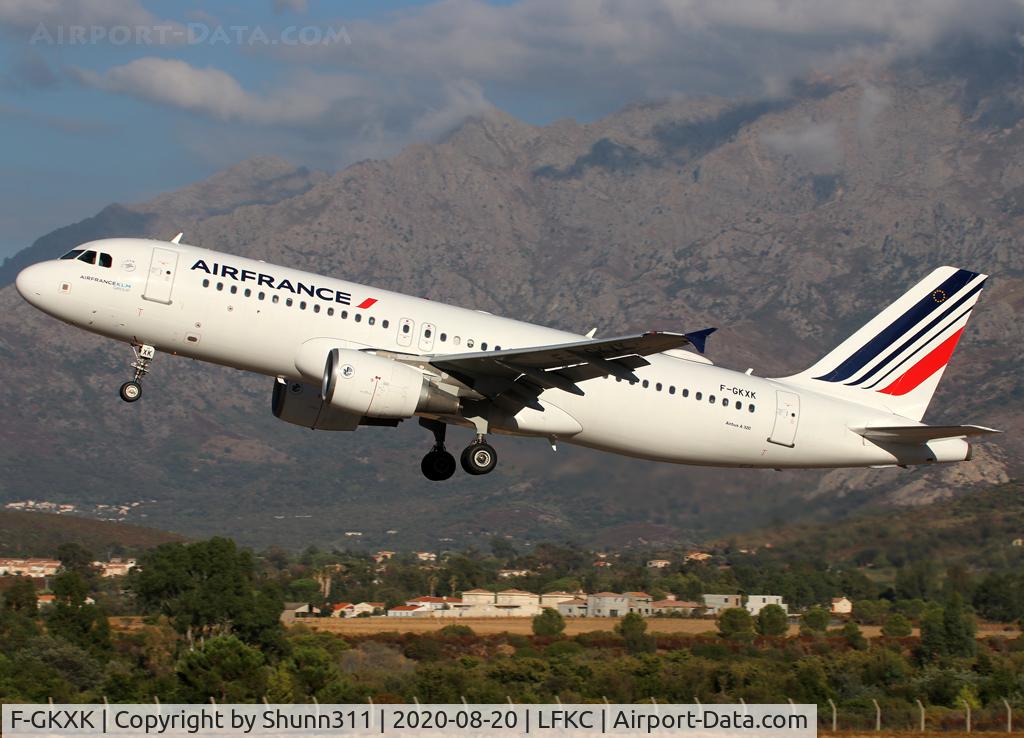 F-GKXK, 2003 Airbus A320-214 C/N 2140, Taking off from rwy 36
