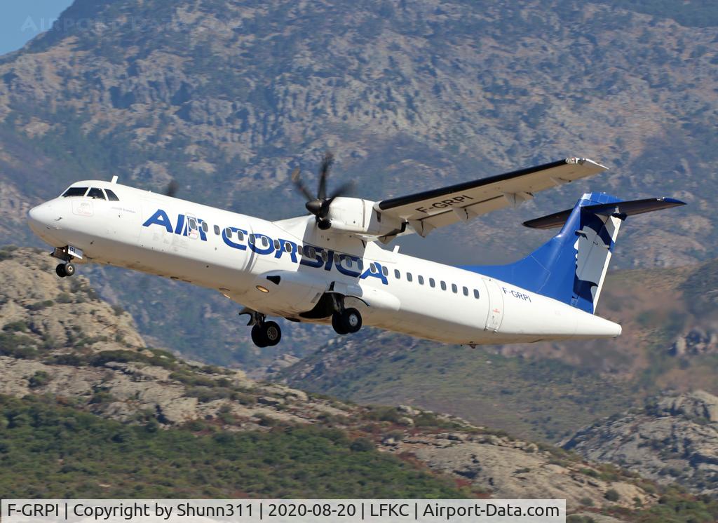 F-GRPI, 2005 ATR 72-212A C/N 722, Taking off from rwy 36