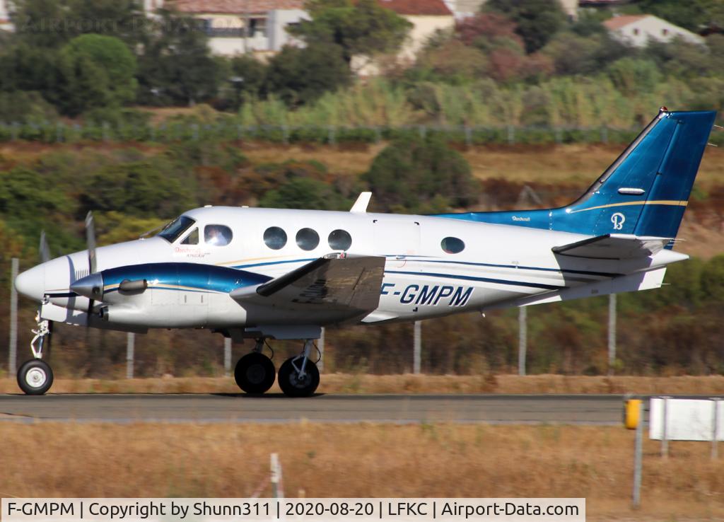 F-GMPM, Beech C90A King Air C/N LJ-1303, Taking off rwy 36