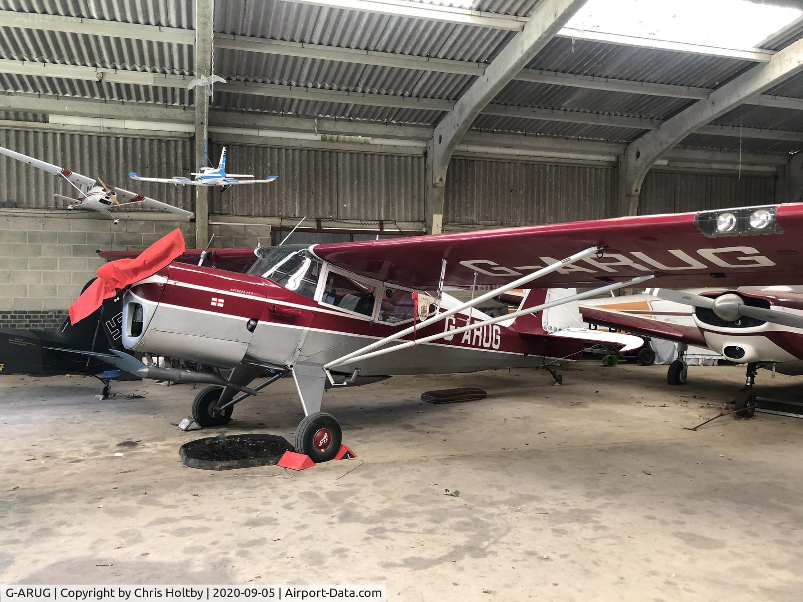 G-ARUG, 1961 Auster J-5G Cirrus Autocar C/N 3272, Currently stored in the hangar at Old Hay Airfield, Kent