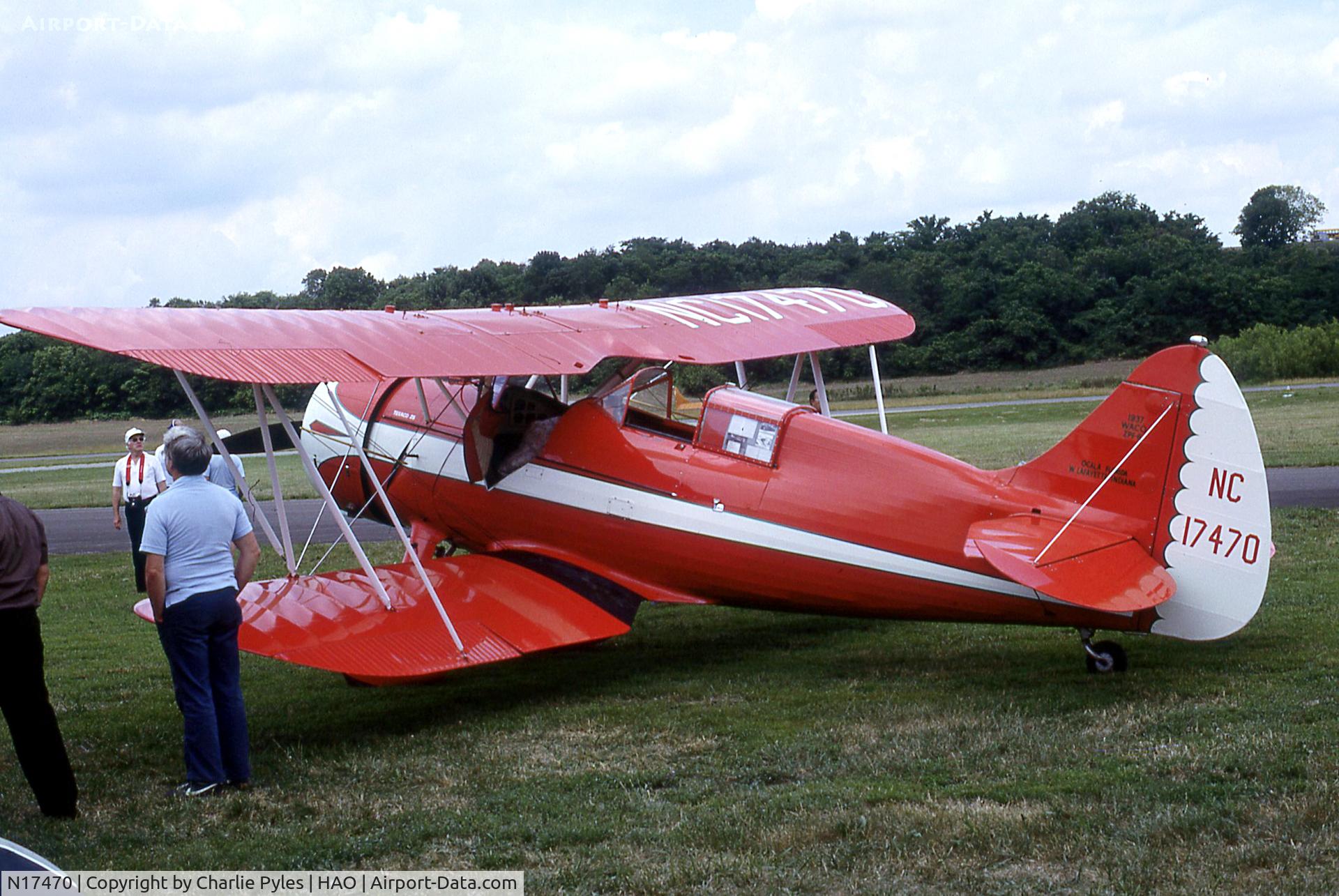 N17470, 1937 Waco ZPF-6 C/N 4383, At the 1984 Waco Reunion